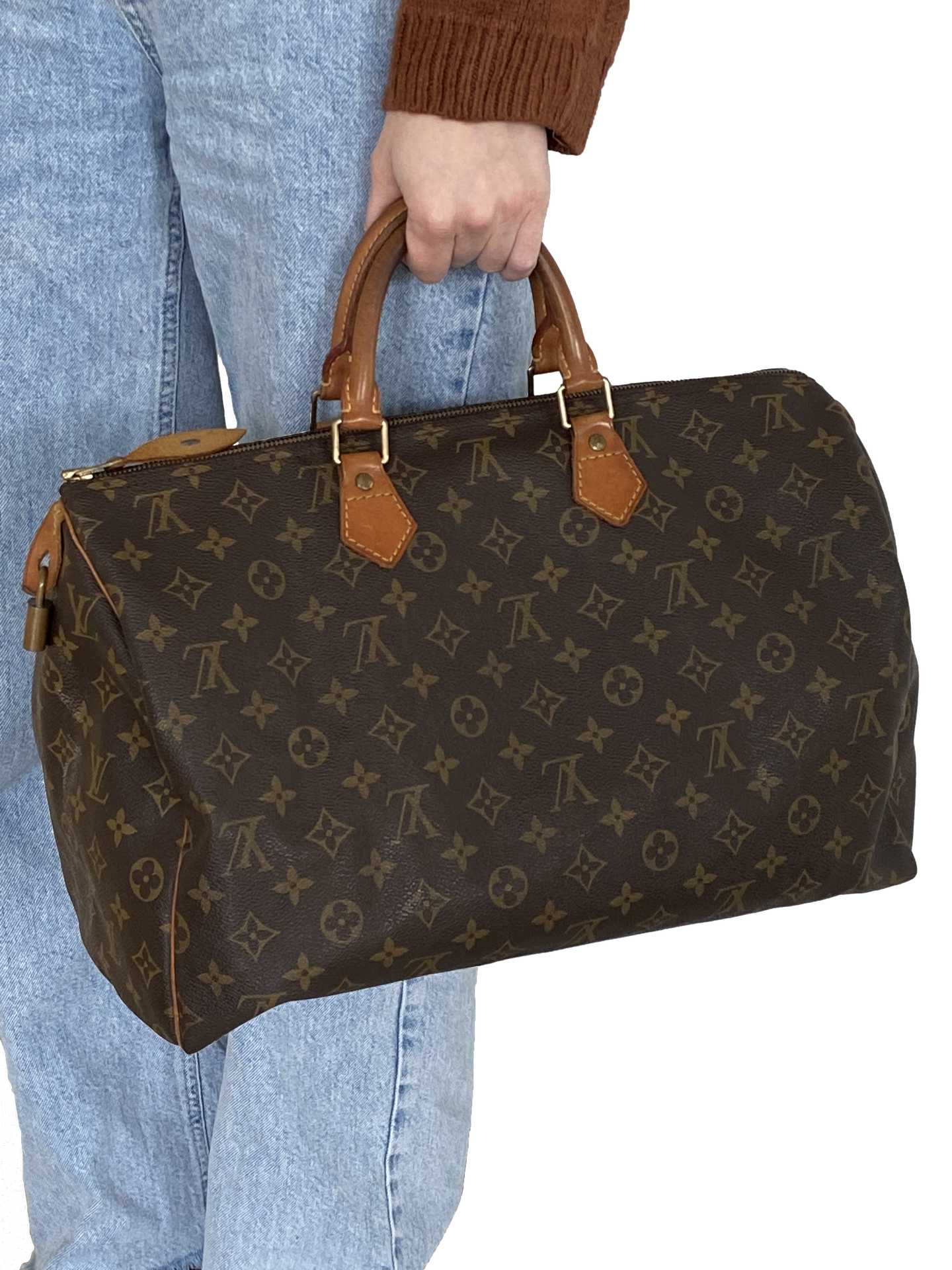 LOUIS VUITTON Small travel bag in monogrammed leather, D…