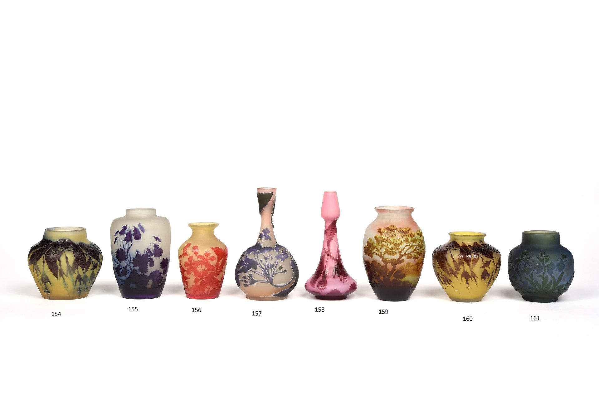 Null ÉMILE GALLÉ (1846-1904)

Petit vase pansu en verre multicouches repris à l’&hellip;