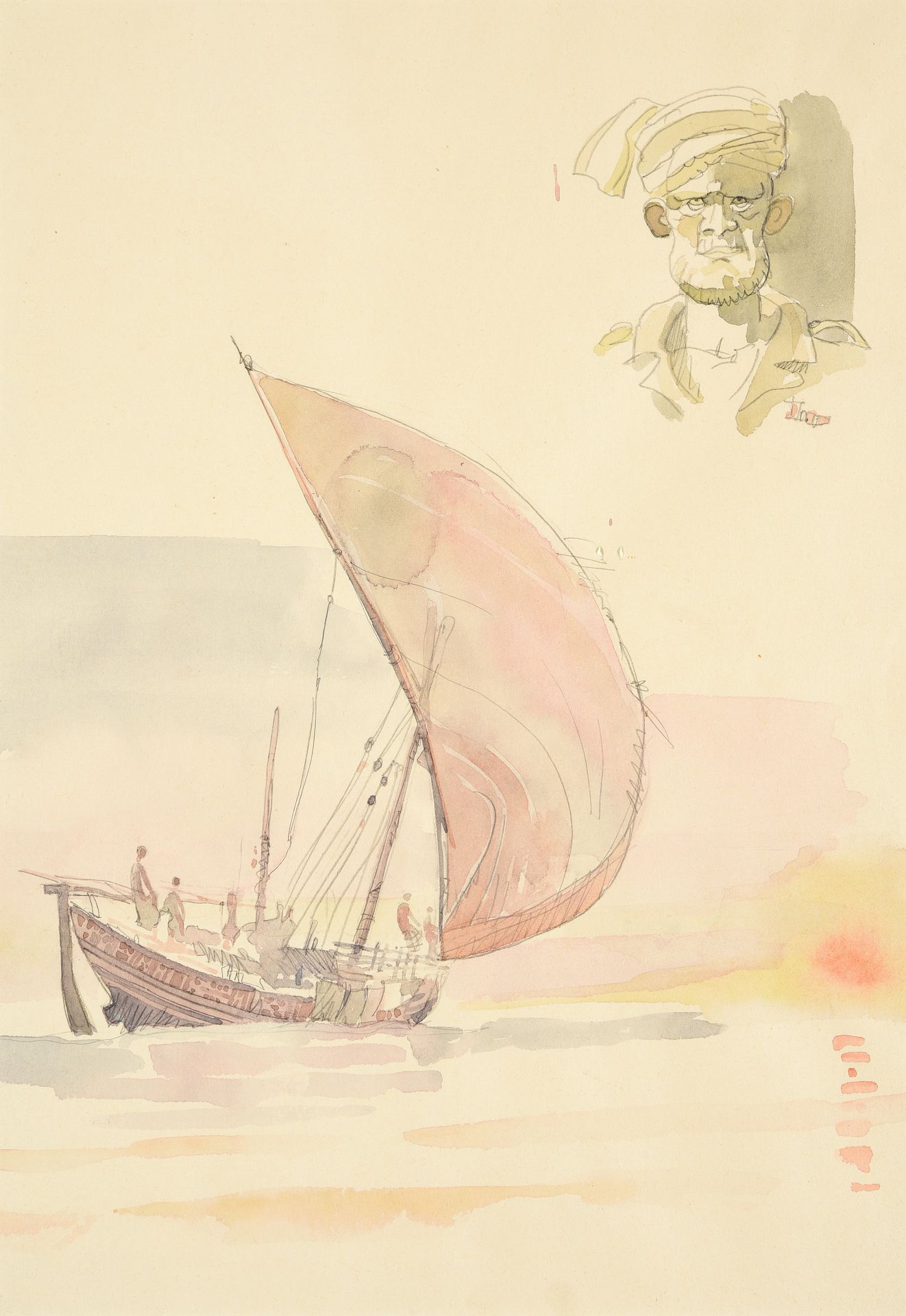 Null 胡戈-普拉特 (1927-1995)

追随科尔托的脚步

纸上石墨和水彩画

32.50 x 22.50 厘米



出处

私人收藏，摩纳哥