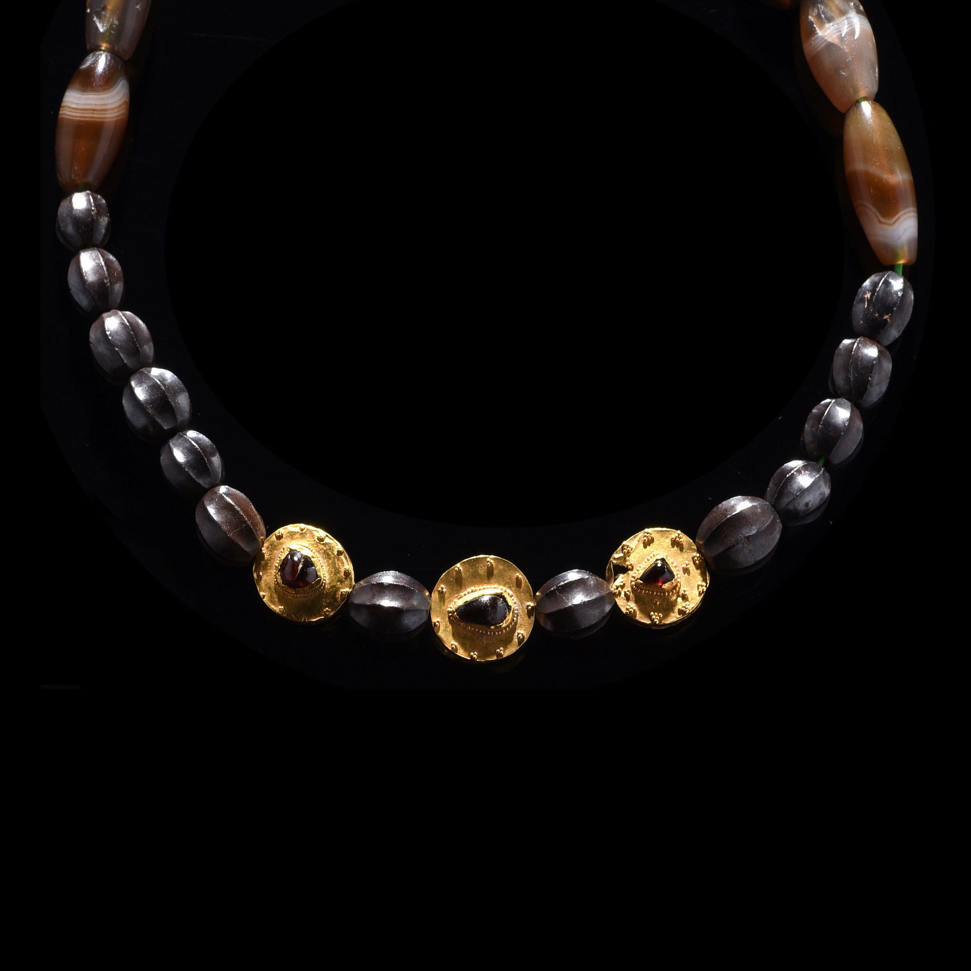 Null NECKLACE

Near East, 3rd - 2nd millennium BC

and 3 gold elements set with &hellip;