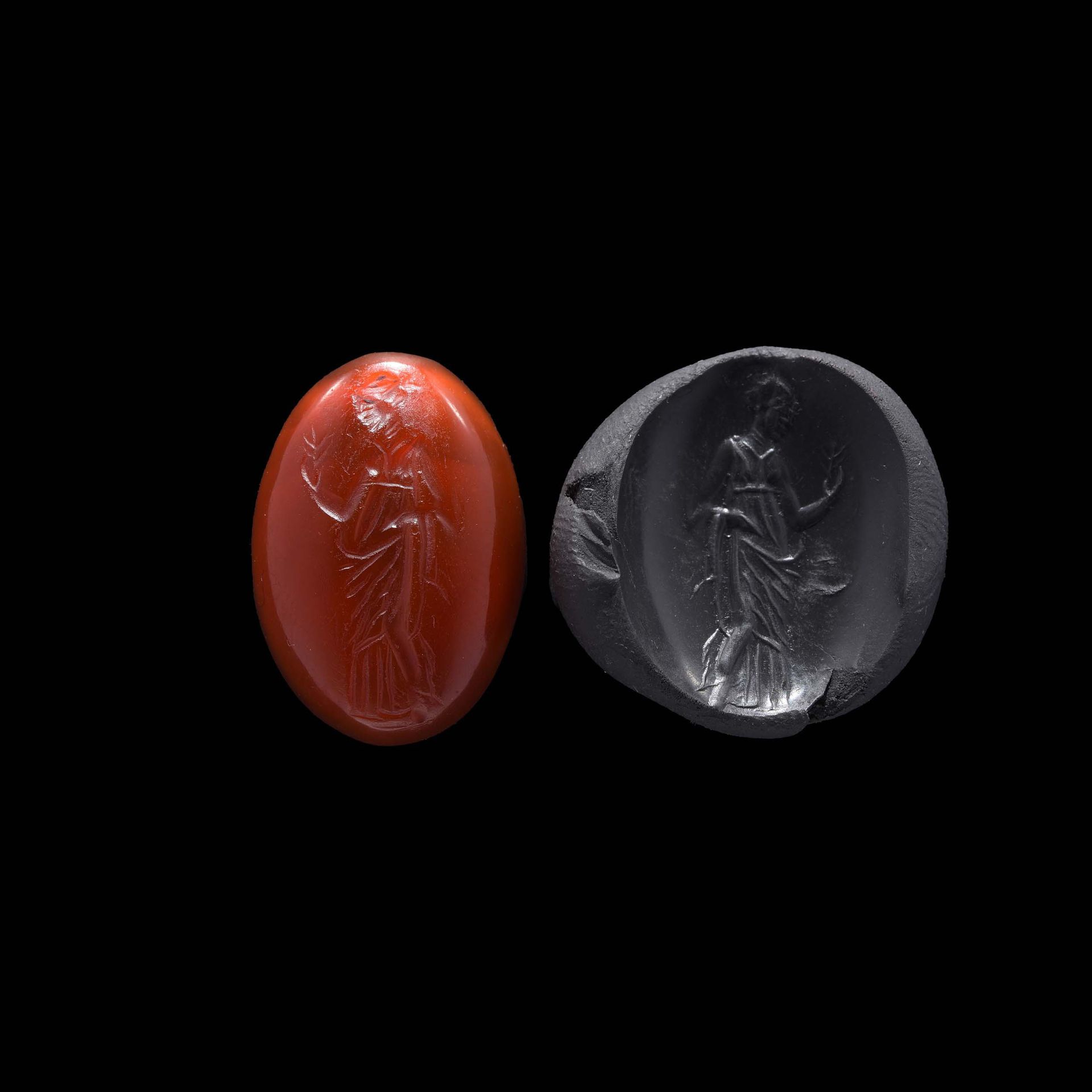 Null INTAIL

Hellenistic art, 3rd-1st century BC

On carnelian, the engraved sur&hellip;