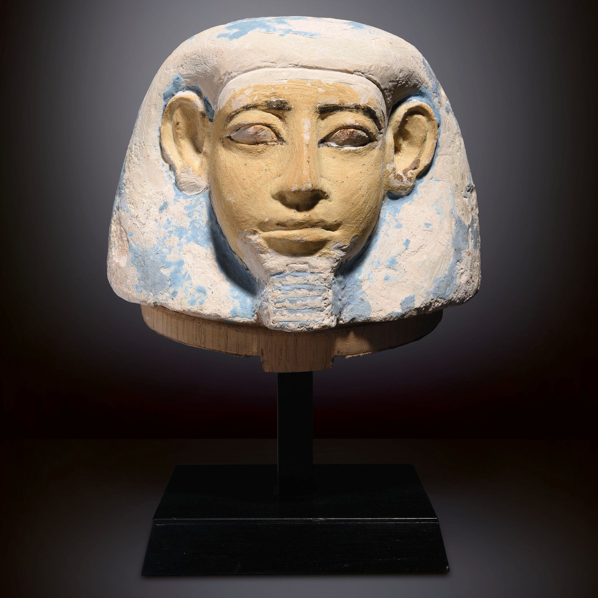 Null BOUCHON DE VASE CANOPE À TÊTE D’AMSET

Egypte, Moyen-Empire, v. XIIe dynast&hellip;