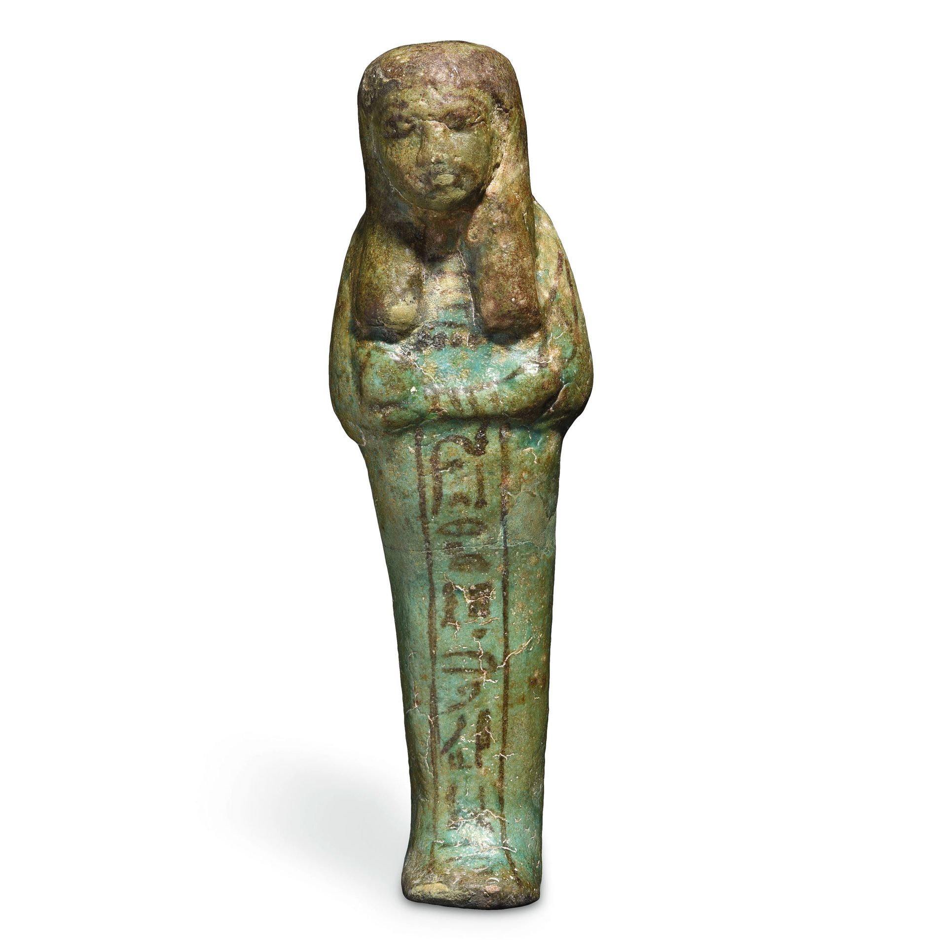 Null 以Ptahemwia的名义，Oshabti

埃及，新王国，第20王朝，约公元前1100年

带绿釉的硅质陶器

H.14.2厘米



出处

前法&hellip;