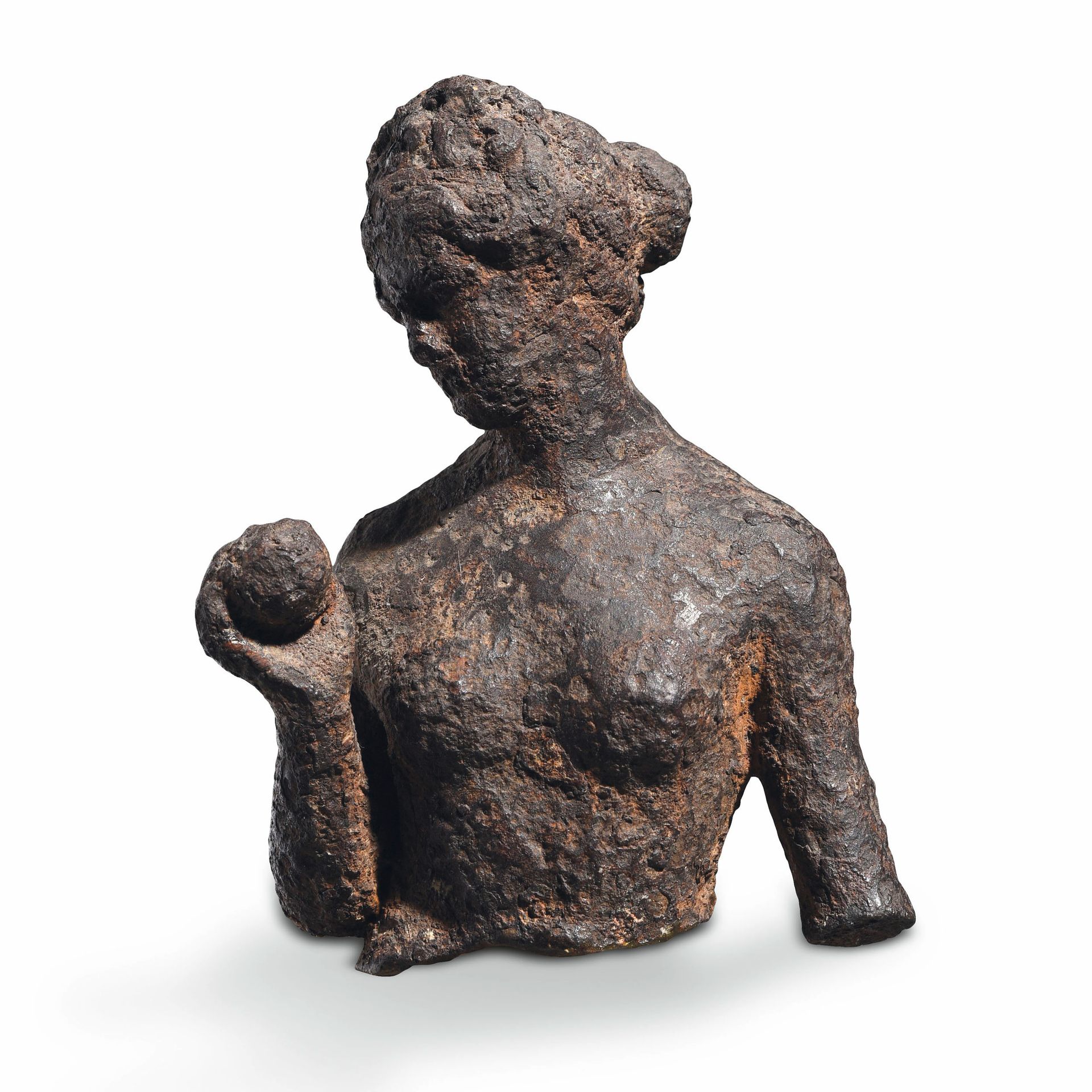 Null 维纳斯雕像的碎片

罗马艺术（？）

青铜器

H.9厘米



出处

前L先生的收藏，1980年代。



一个罗马（？）铜制的维纳斯碎片雕像。