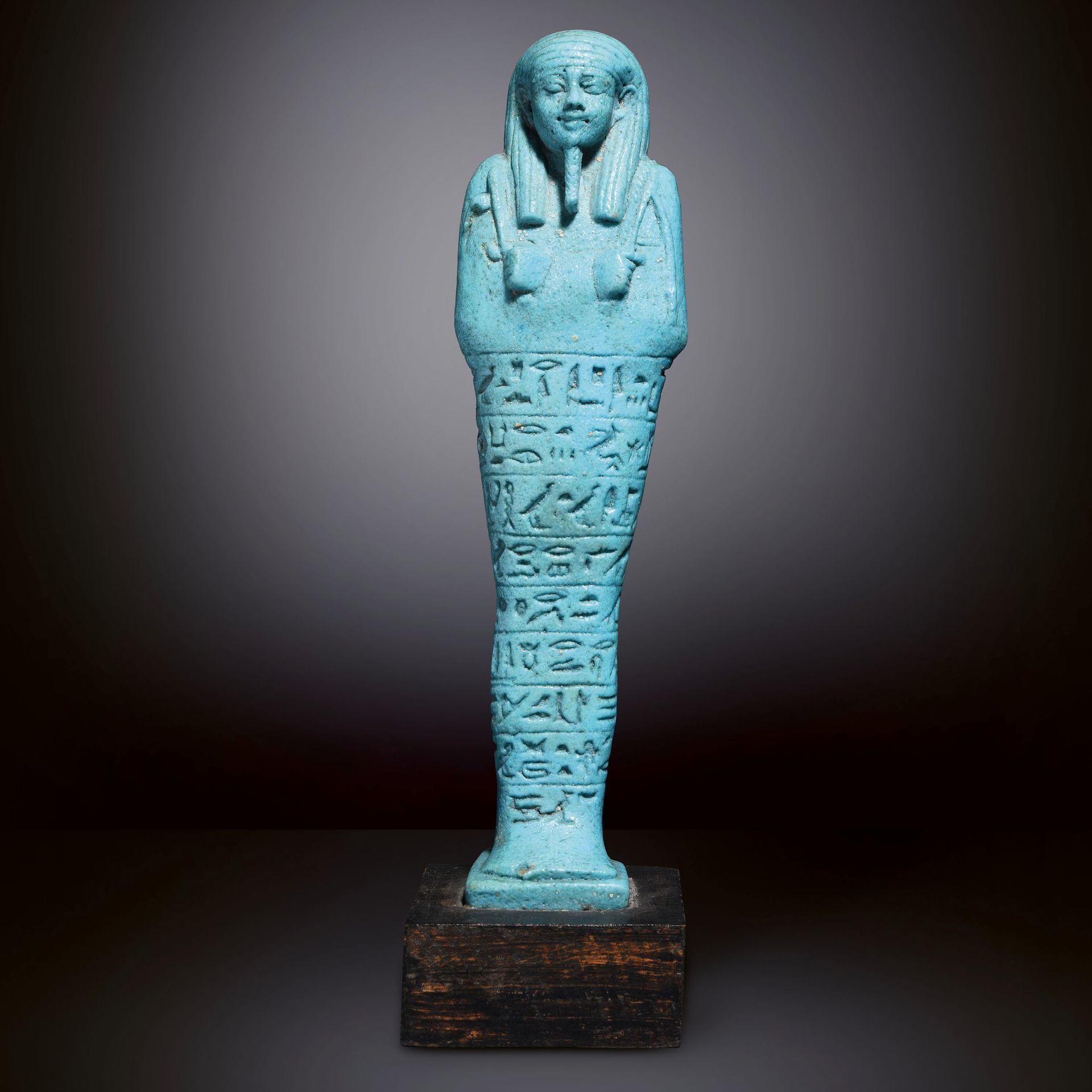 Null 西巴列克的儿子乌沙卜提（Oshabti of Psametik）

埃及，塞特时期，第26王朝，阿马西斯统治时期（公元前570-526年）。

带绿松&hellip;