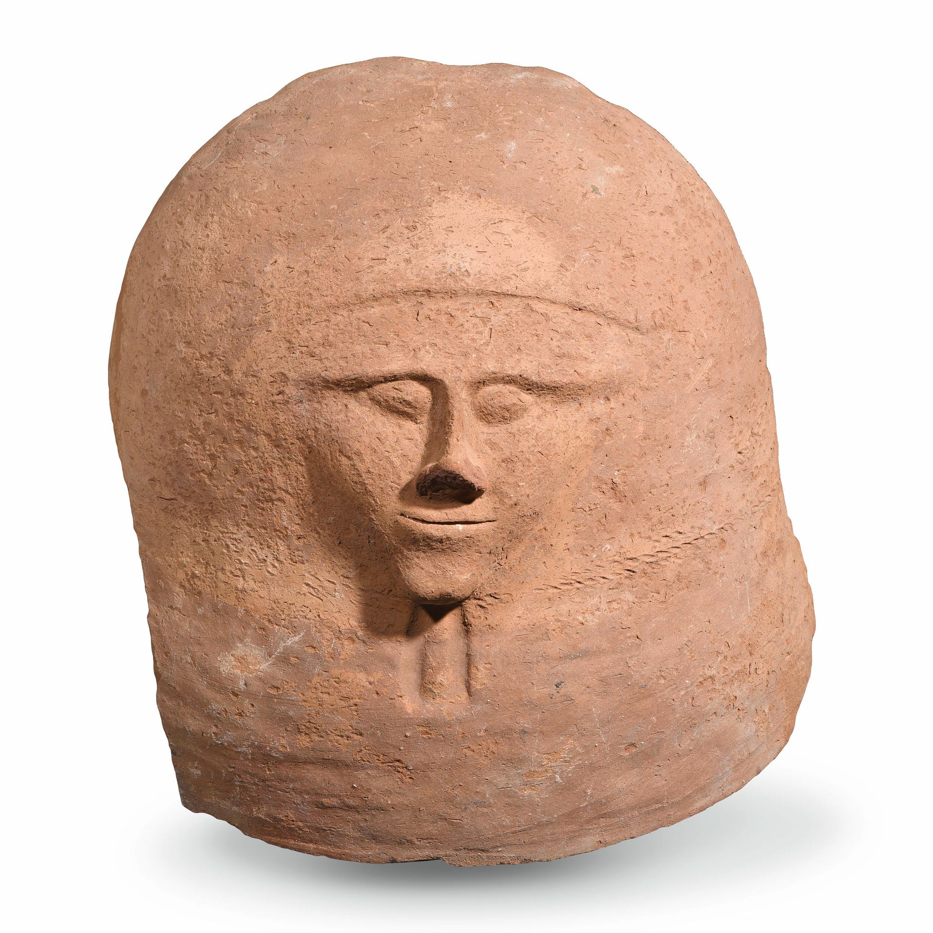 Null SARCOPHAGUS MASK

Sinai region, New Kingdom

Orange terracotta

H. 39 cm


&hellip;