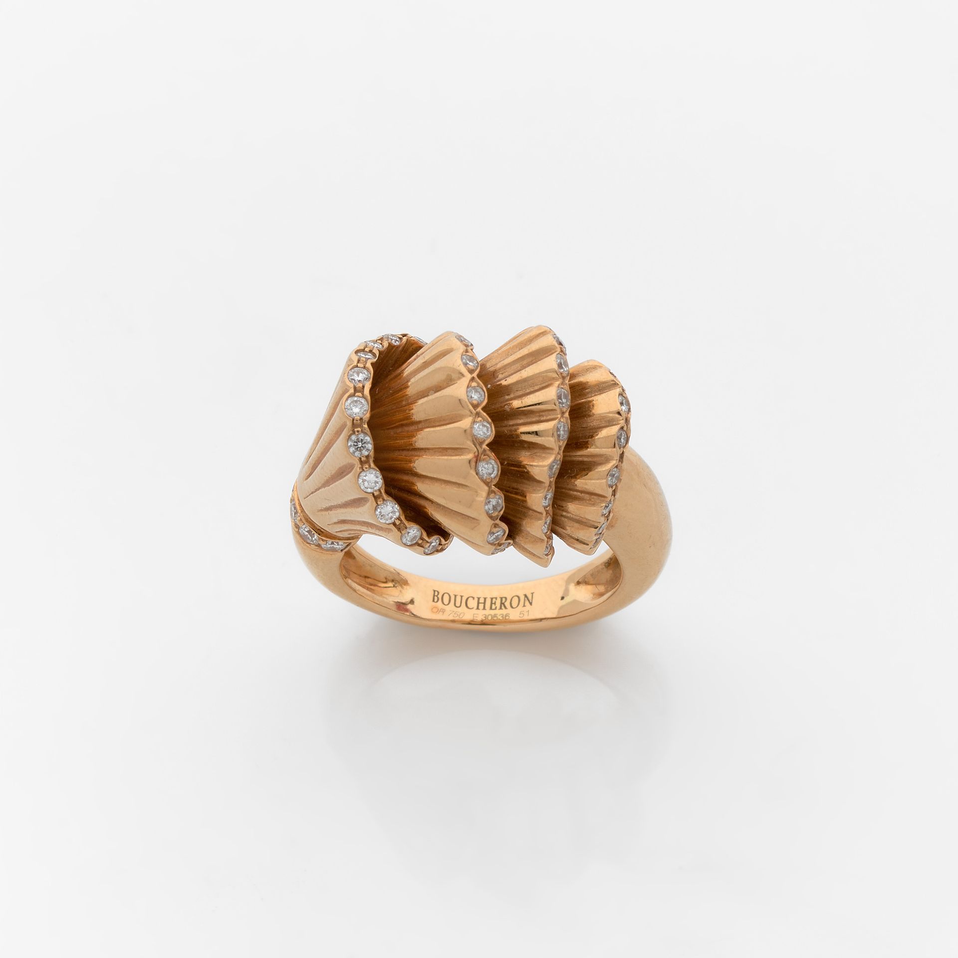 Null BOUCHERON

RING "EXQUISES CONFIDENCES

in yellow gold, decorated with four &hellip;