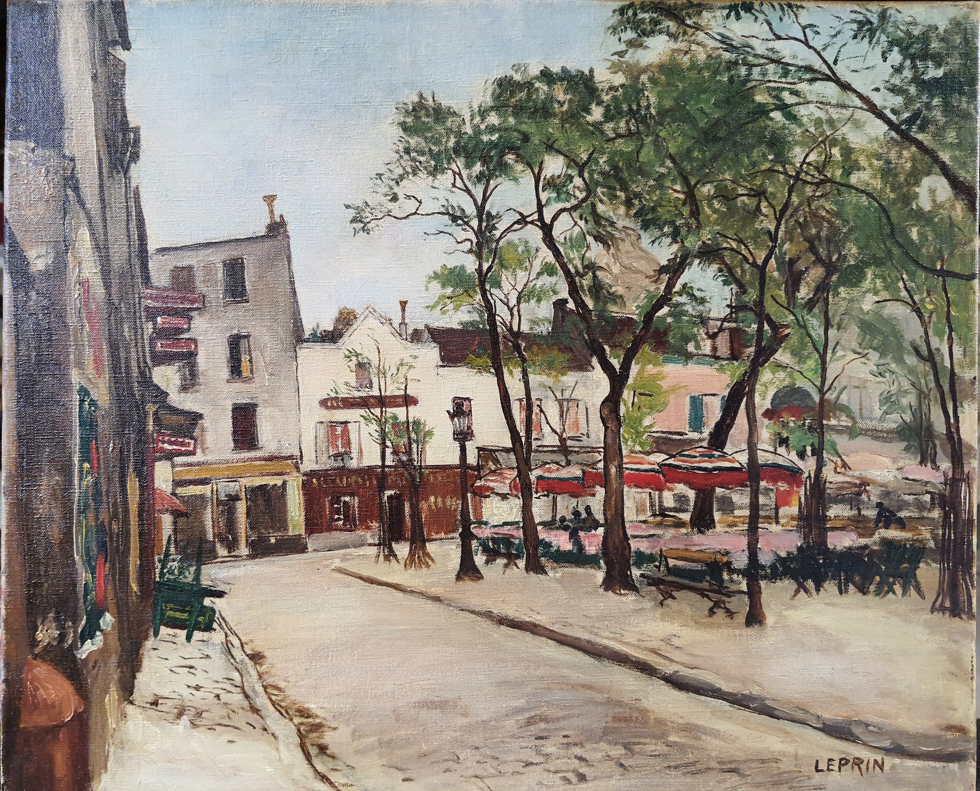 Null MARCEL FRANCOIS LEPRIN (1891-1933)

Square in Montmartre 

Oil on canvas 

&hellip;