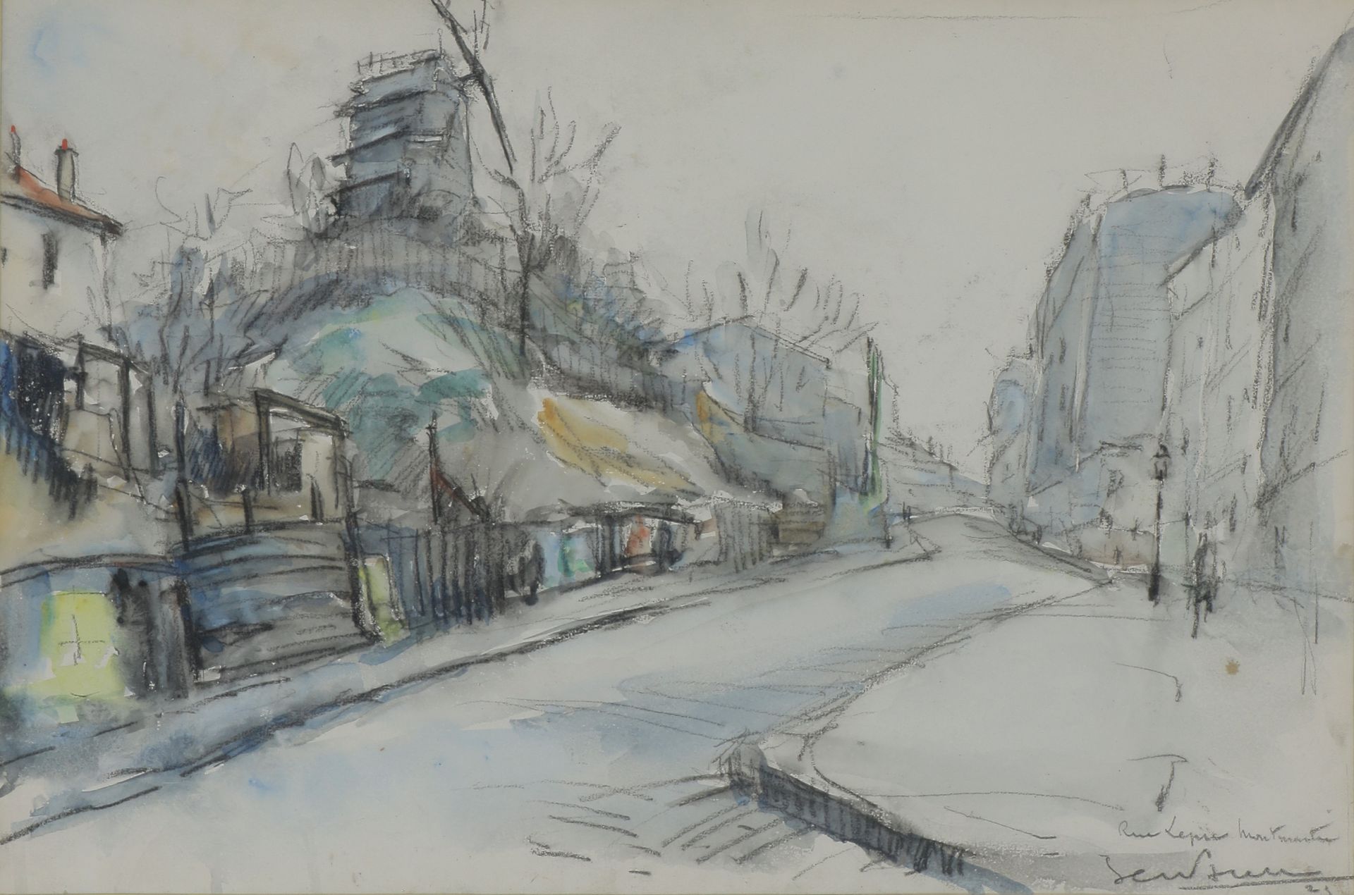 Null GEN PAUL (1895-1975)

Rue Lepic in Montmartre, 1923

Aquarell und Bleistift&hellip;