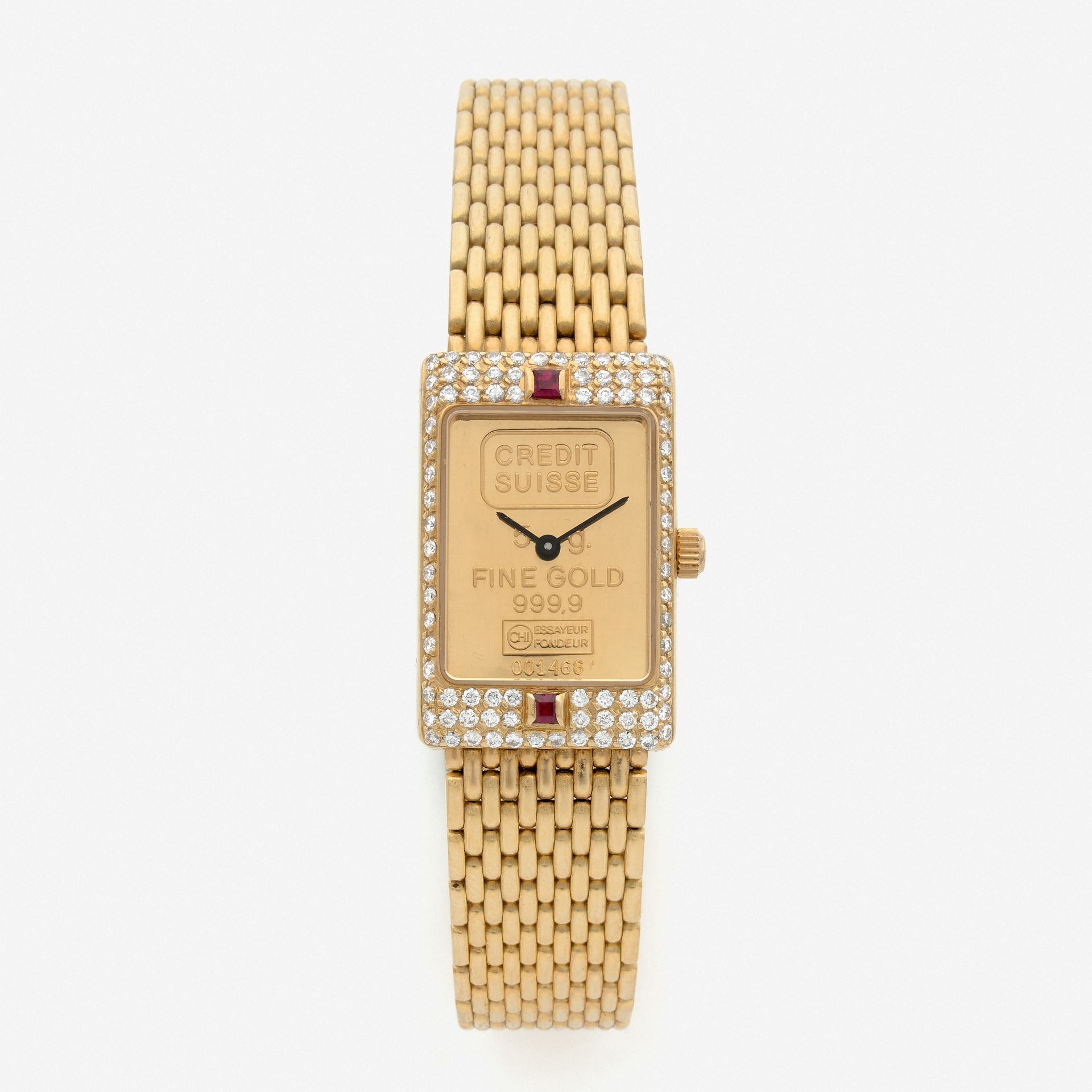 Null MONTRE LINGOT CREDIT SUISSE 

N°2598

Modèle de dame joaillerie or 18K numé&hellip;