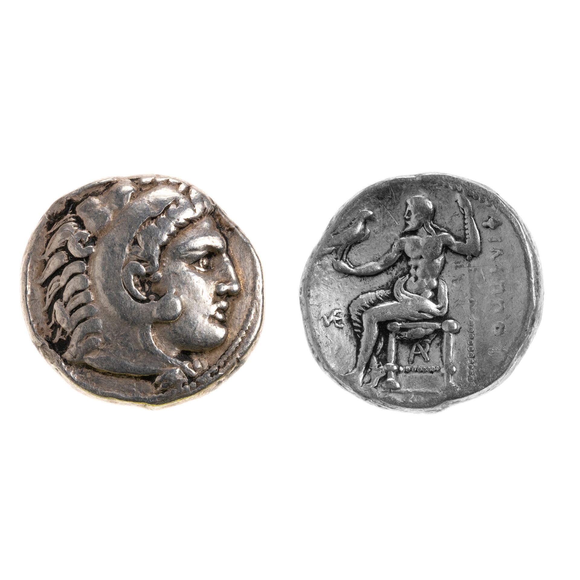 Null 马其顿王国。Philip III Arrhidaios, AR Tetradrachma, Marathos, 约323-300.赫拉克勒斯头像向右，&hellip;