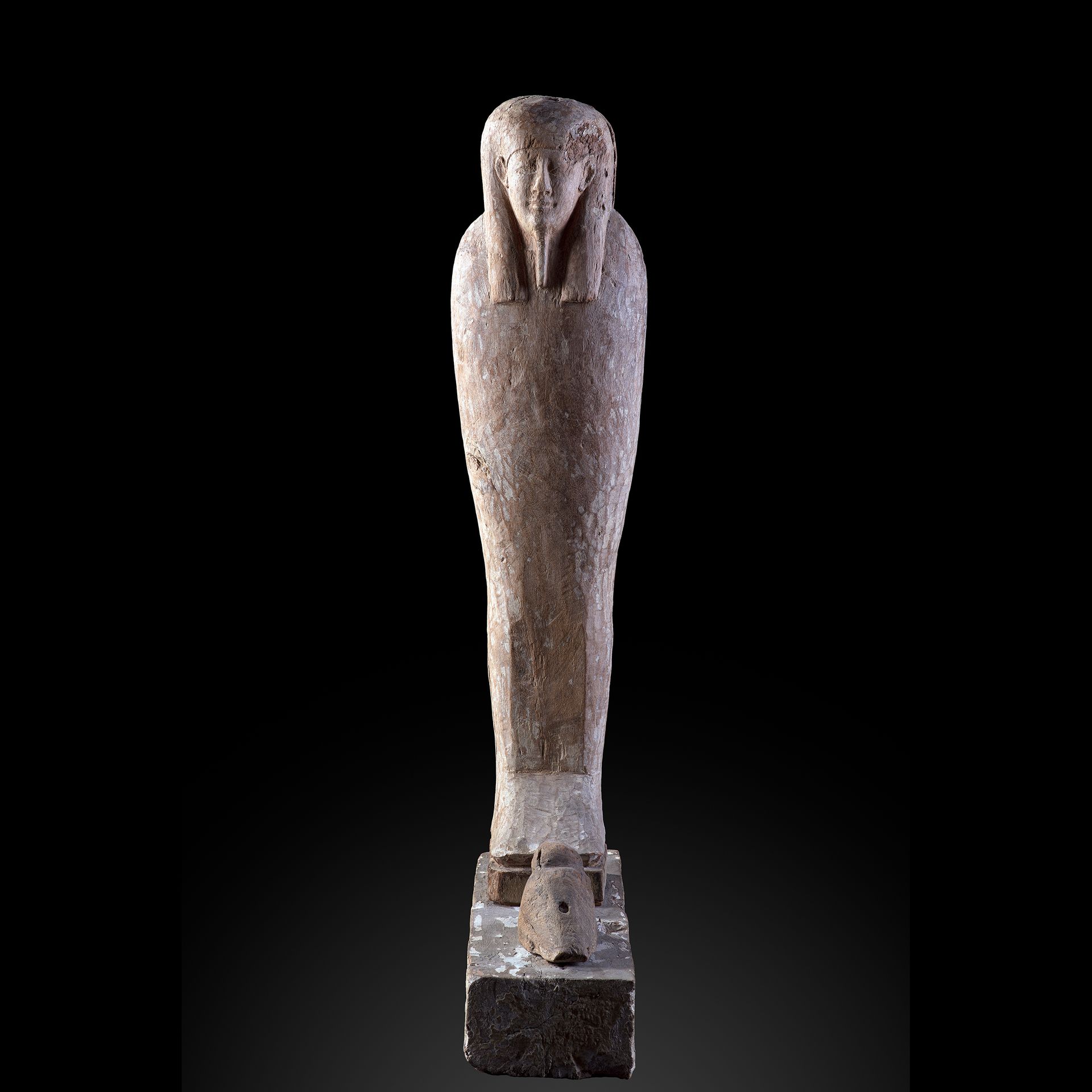 Null PTAH SOKAR OSIRIS
Wood
H. 65 cm 
Egypt, Ptolemaic period, 332-30 B.C. 

Pro&hellip;