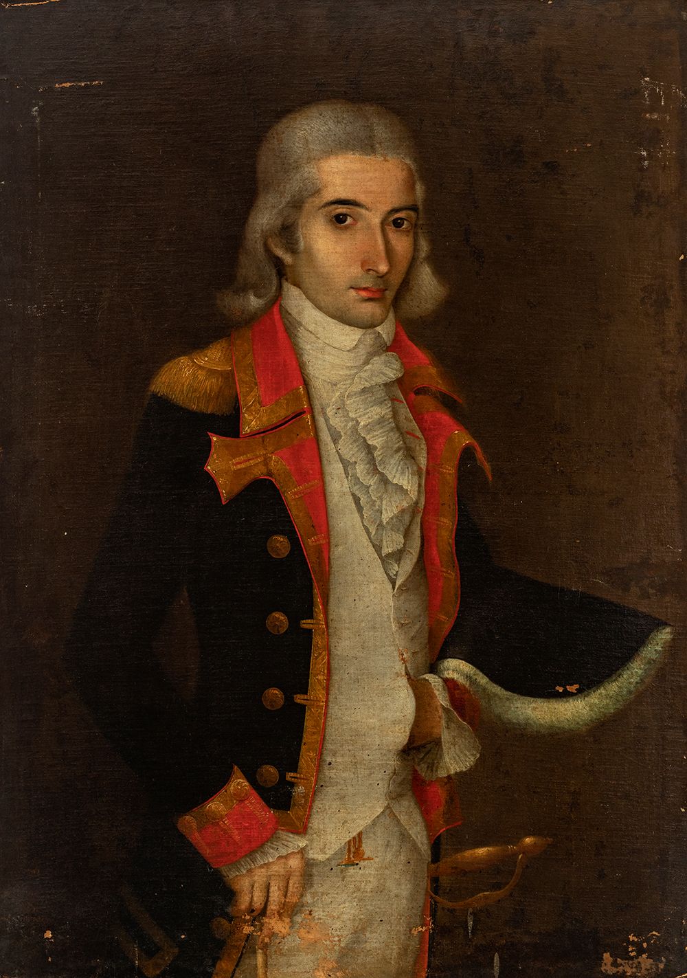 Novo-Hispanic master or Puerto Rico, ca. 1790. 新西班牙裔大师或波多黎各，约1790年。

"Cosme Dami&hellip;