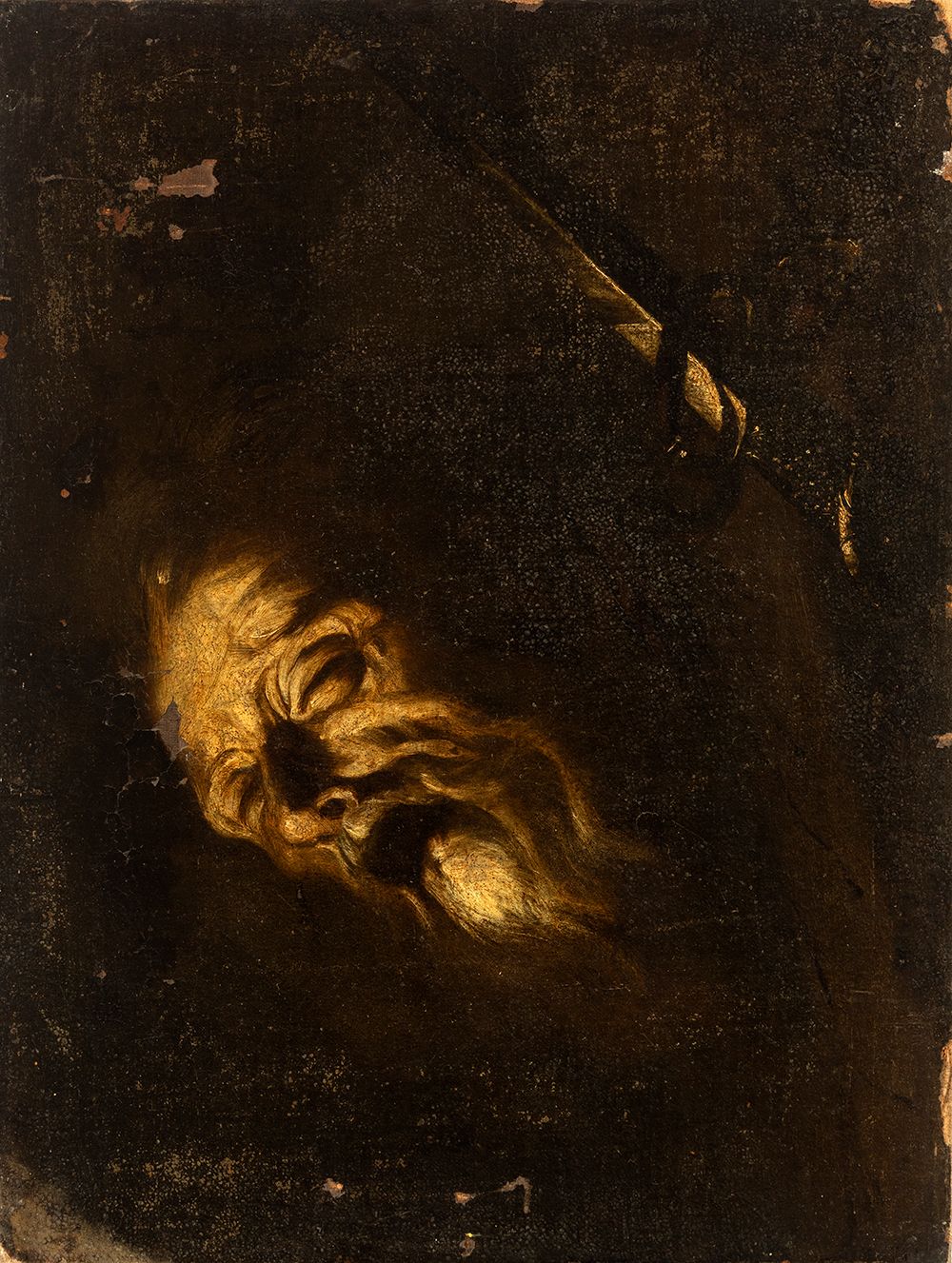 Null SEBASTIÁN LLANOS VALDÉS (vers 1605-1677).

" Tête de saint Paul ".

Huile s&hellip;