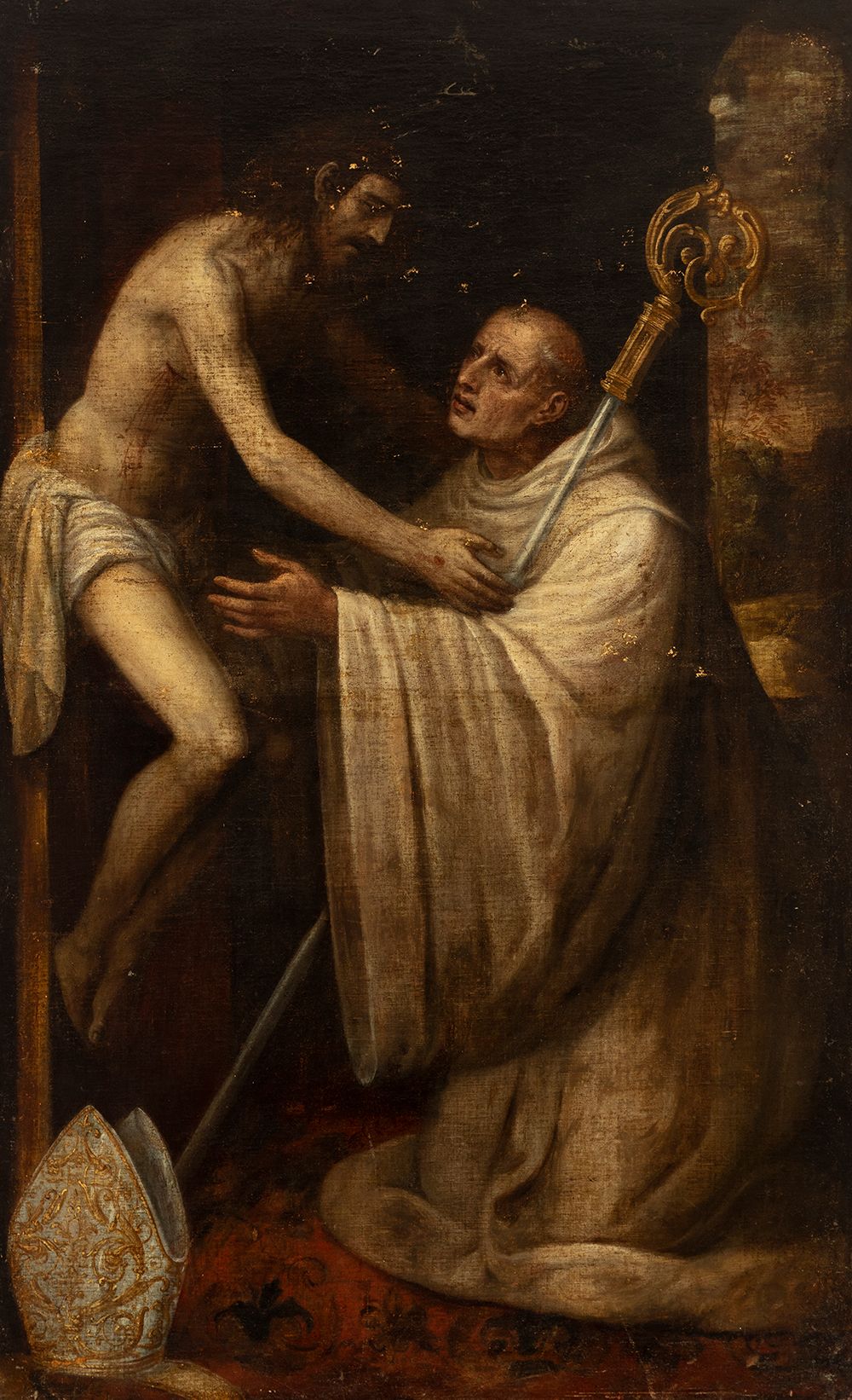 Null École espagnole ; XVIIe siècle.

"Saint Bernard de Clairvaux embrassant le &hellip;