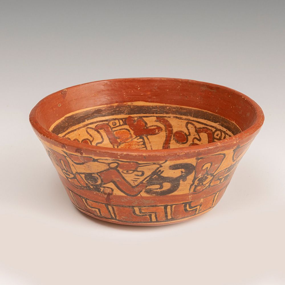 Null Mayan culture bowl. Honduras-El Salvador, 500-800 A.D. 

Polychrome terraco&hellip;