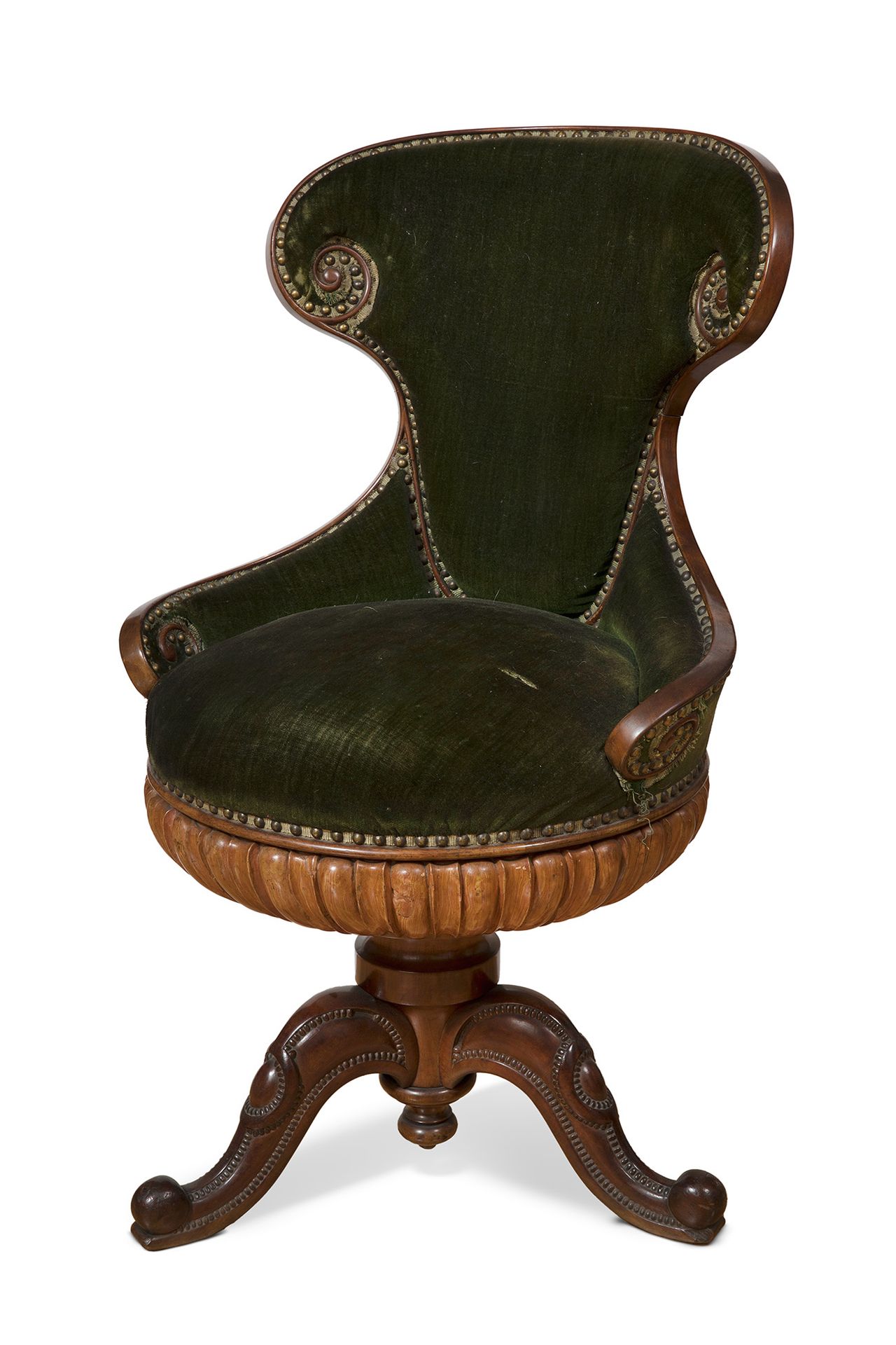 Swivel Armchair Louis Philipe; Mid 19th century. Louis Philipe Swivel Armchair; &hellip;