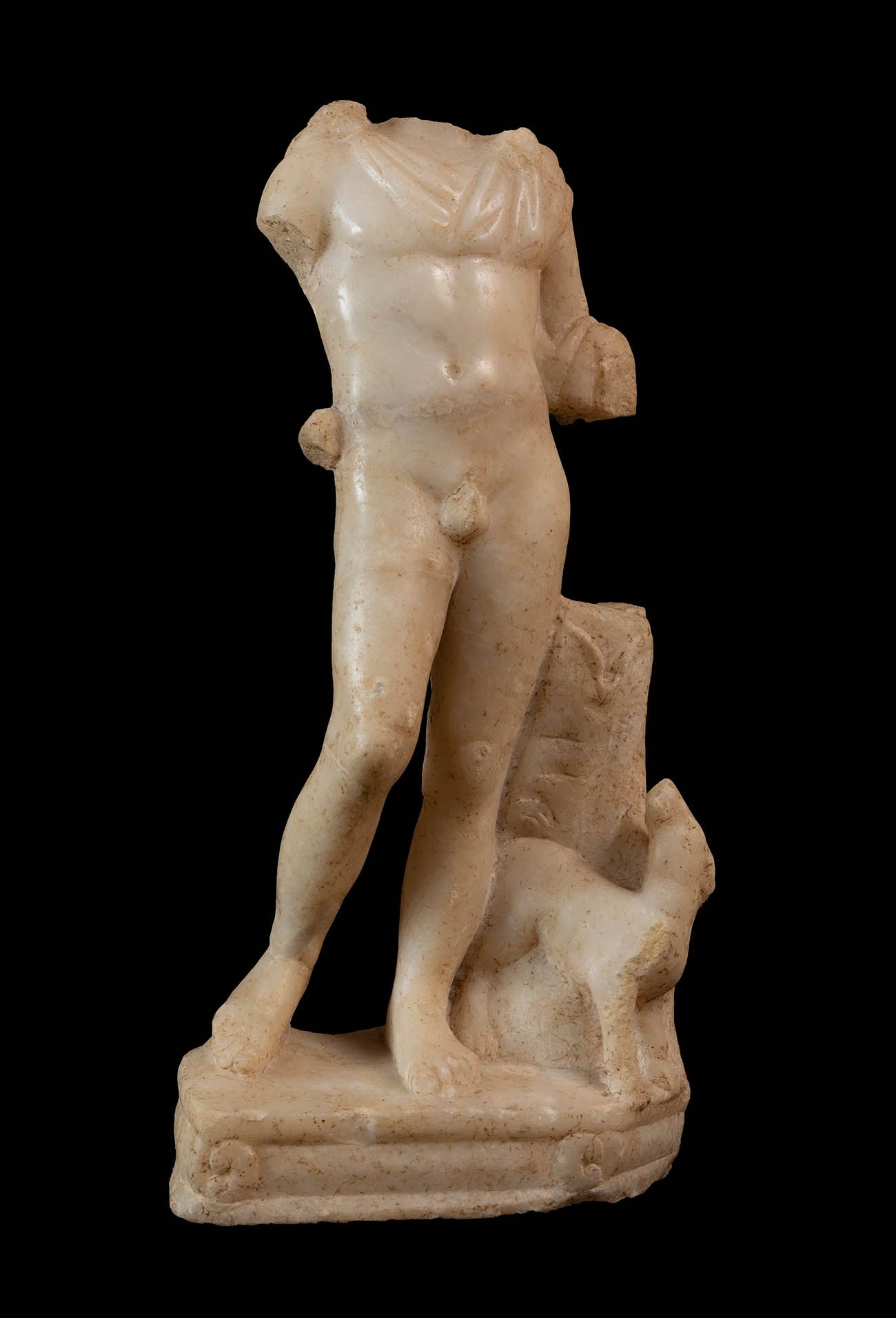 Meleager. Rome, s. I-II AD. Meleager.罗马，公元1-2世纪。
大理石雕塑。
出处。私人收藏D.G.，巴黎。S.D.先生的私人&hellip;