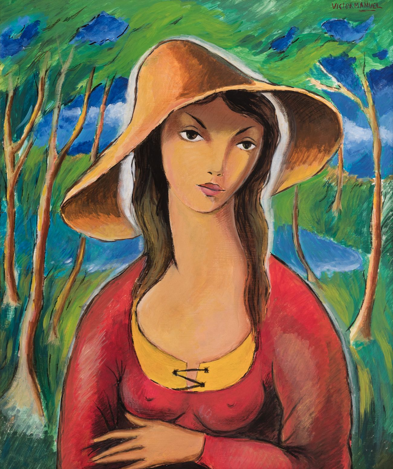Null VÍCTOR MANUEL GARCÍA VALDÉS (Havana, 1897 - 1969).
"Girl with a palette".
M&hellip;