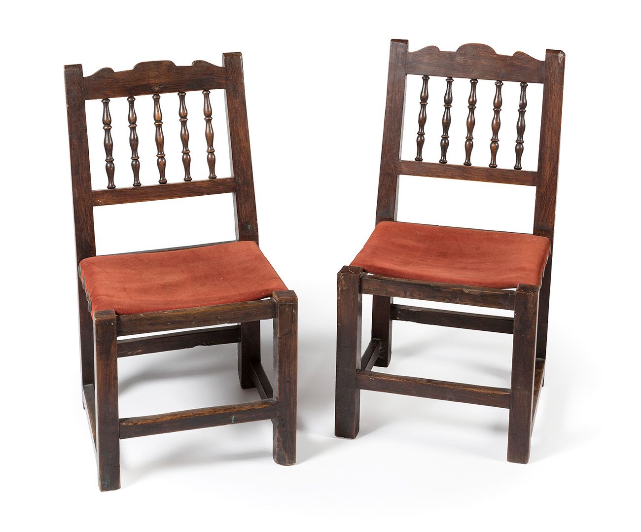 Null Pair of Castilian Renaissance style chairs, late 18th century, early 19th c&hellip;