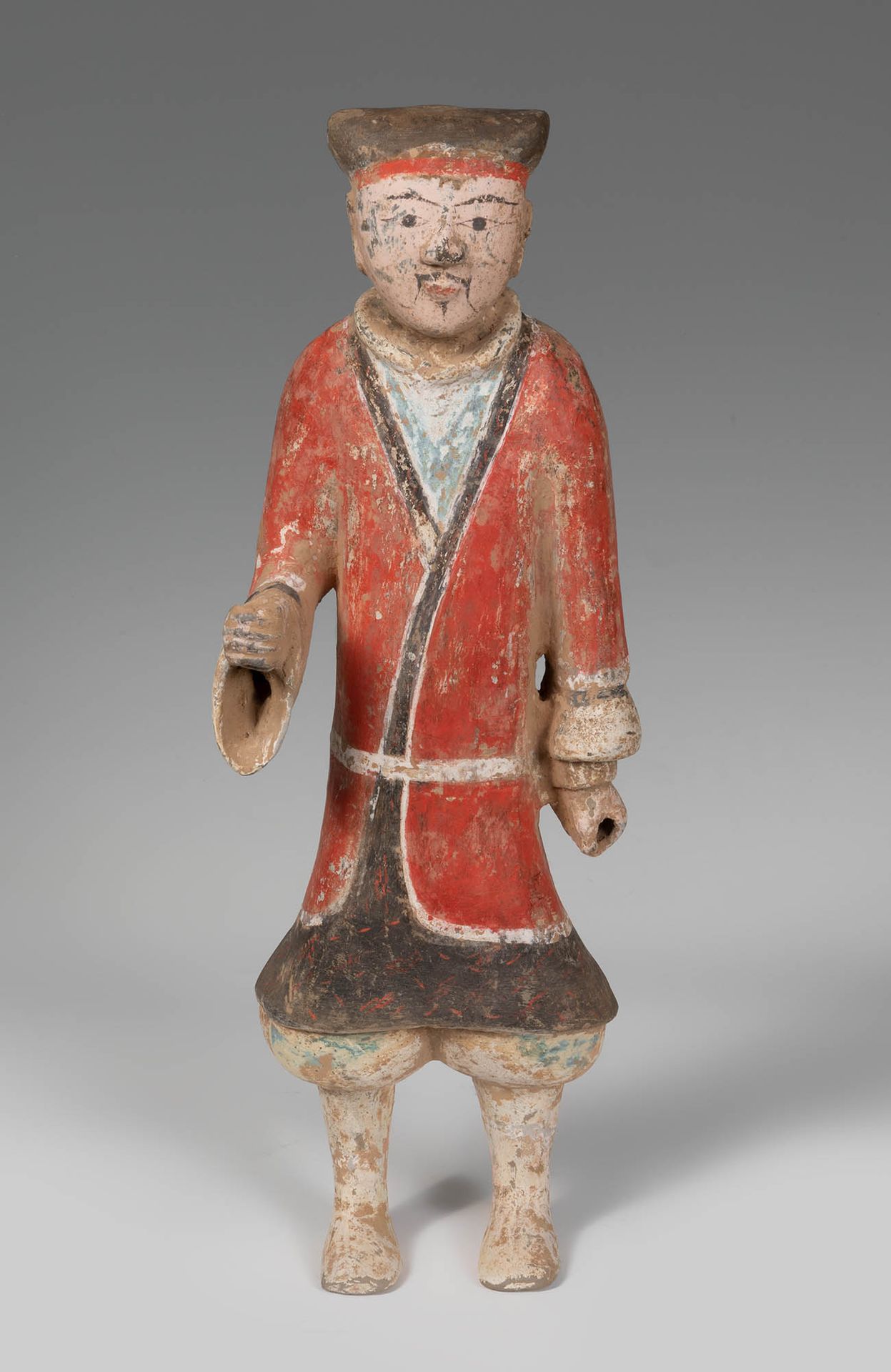 Null Warrior. China, Han Dynasty, 206 BC-220 AD.
Polychrome terracotta.
Measurem&hellip;