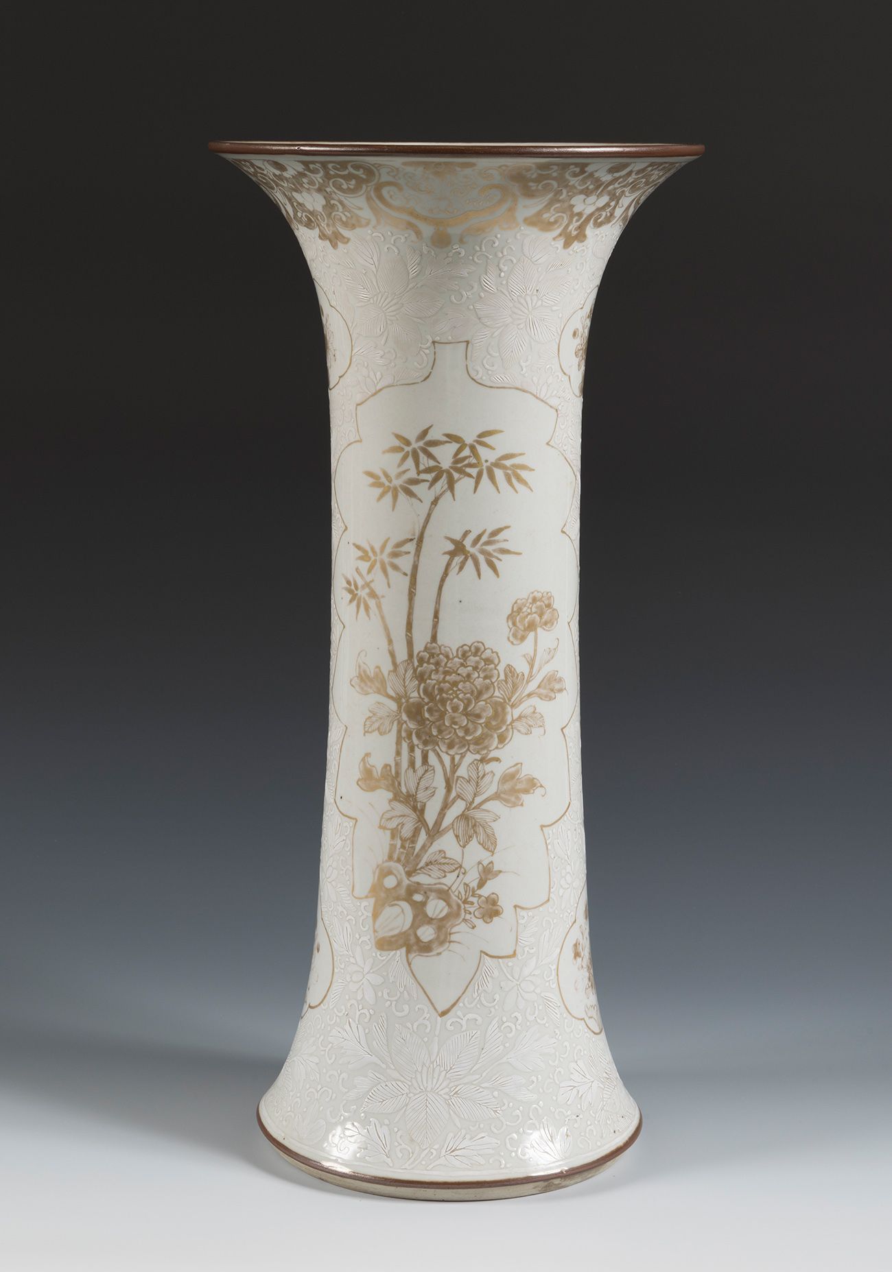 Null Quianlong vase, 18th century.
Porcelain with white on white decoration.
The&hellip;