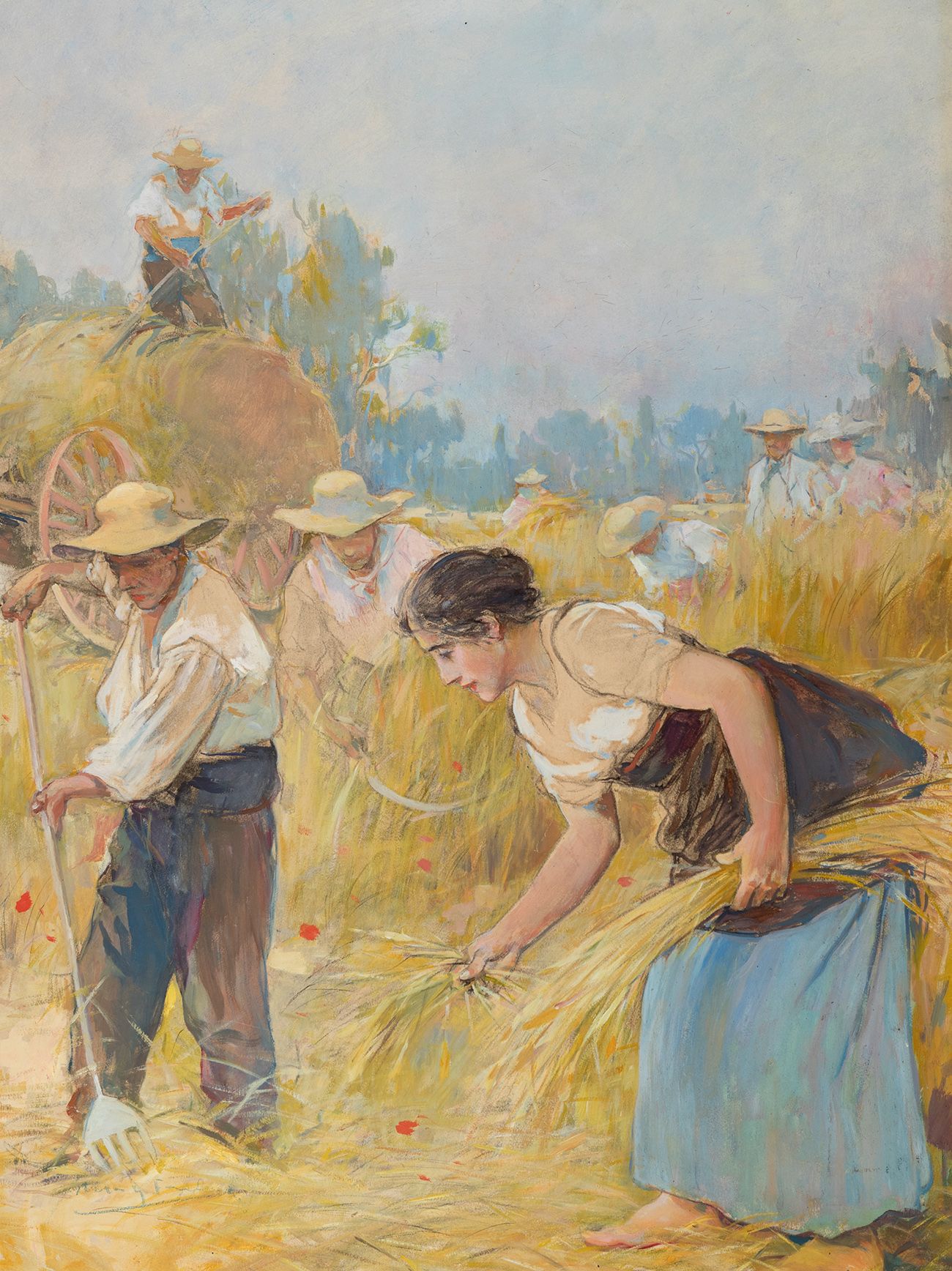 Null ARCADIO MÁS Y FONDEVILA (Barcelona, 1852-1934)
La siega" ("The Harvest") 。
&hellip;