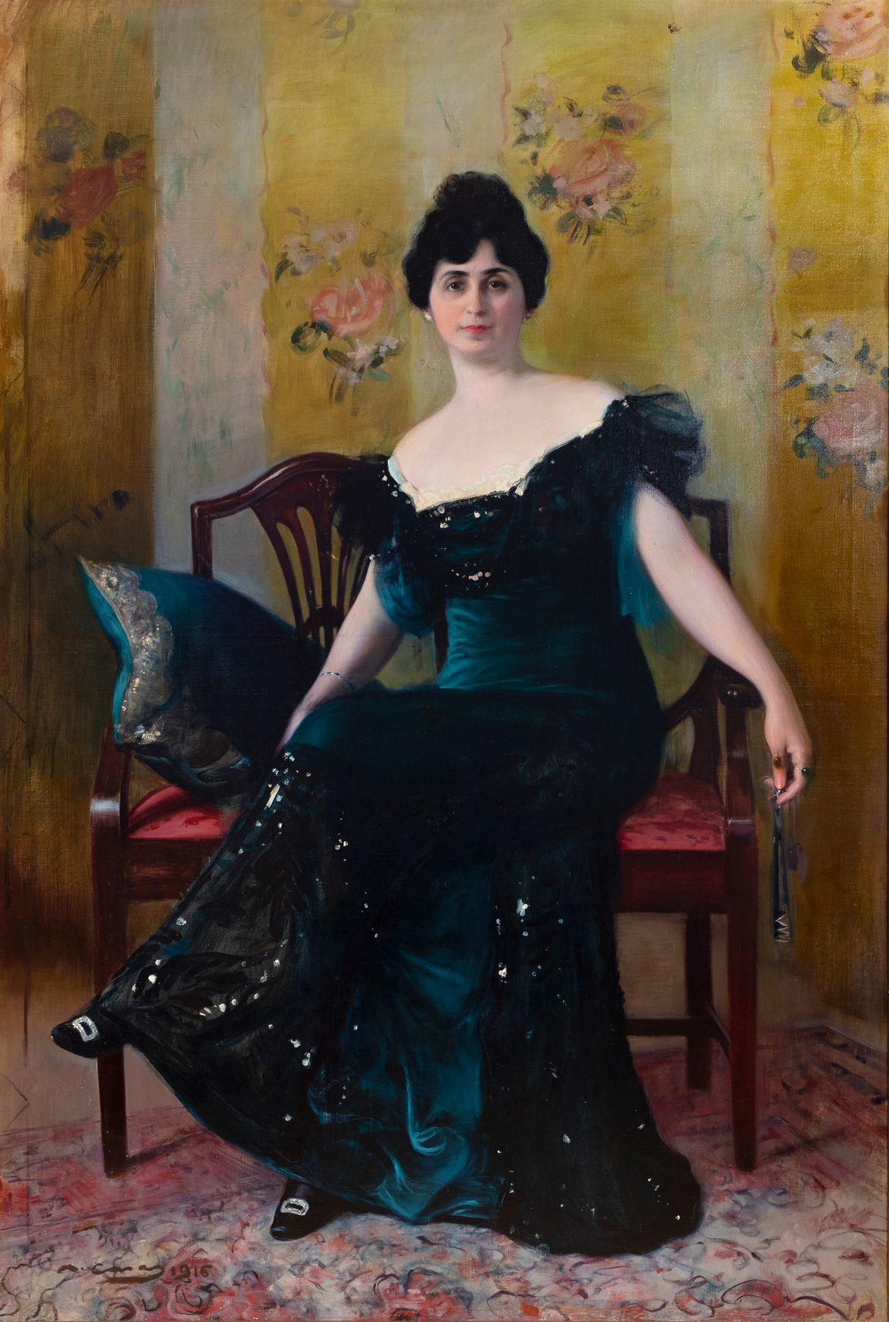 Null RAMÓN CASAS CARBÓ (Barcelone, 1866 - 1932).
"Margarita Isabel Palau de Marf&hellip;