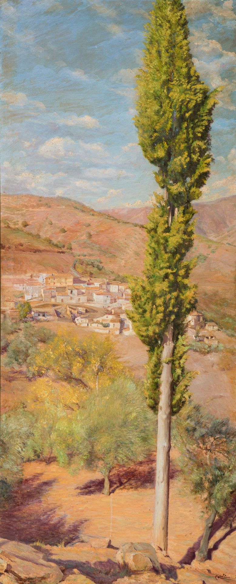 Null ANTONIO CAÑETE SÁNCHEZ (Málaga, 1909-1974)
"Paysage de Malaga".
Huile sur t&hellip;