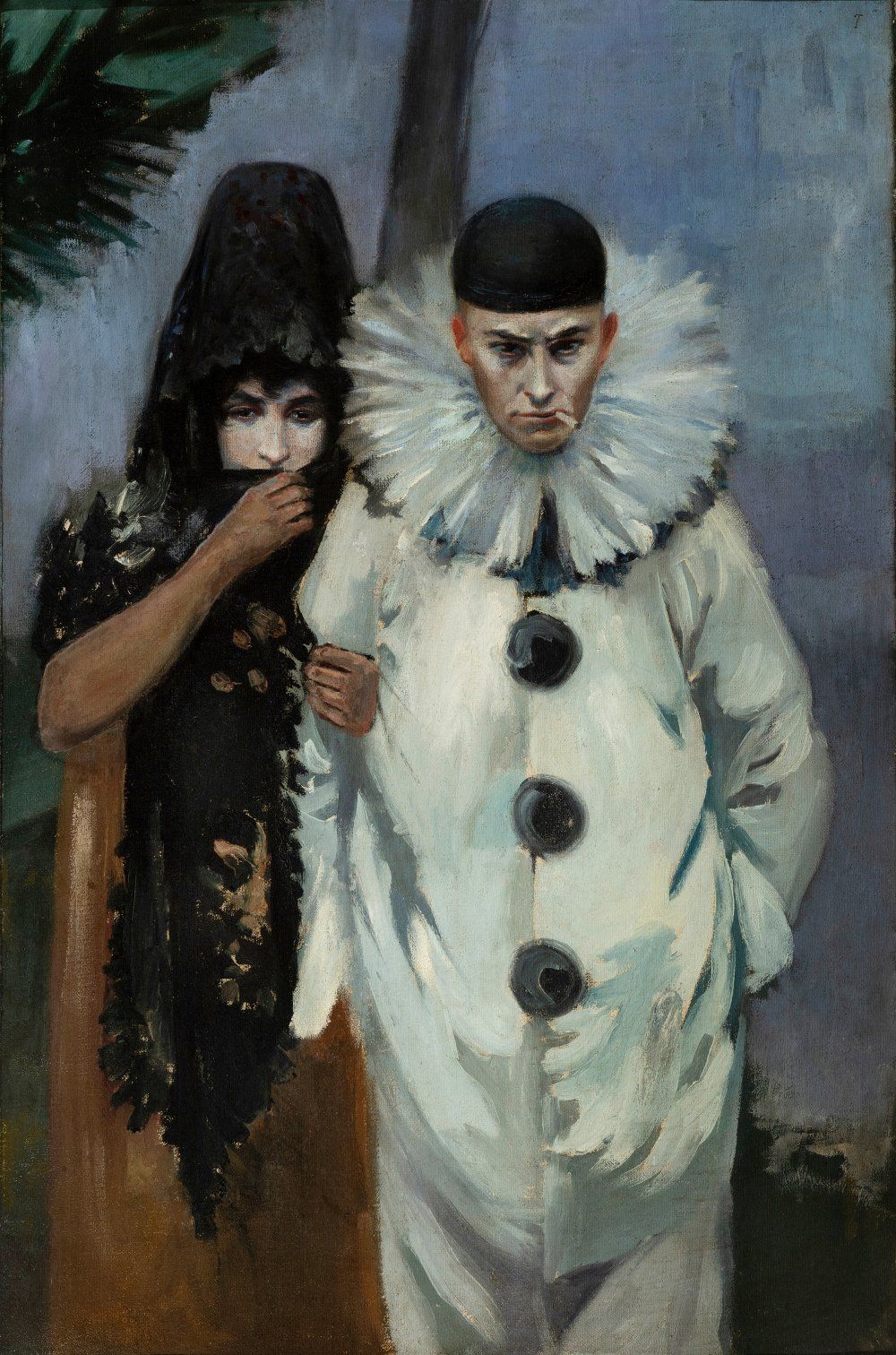 Null École catalane, fin du XIXe siècle.
"Manola et Arlequin".
Huile sur toile.
&hellip;