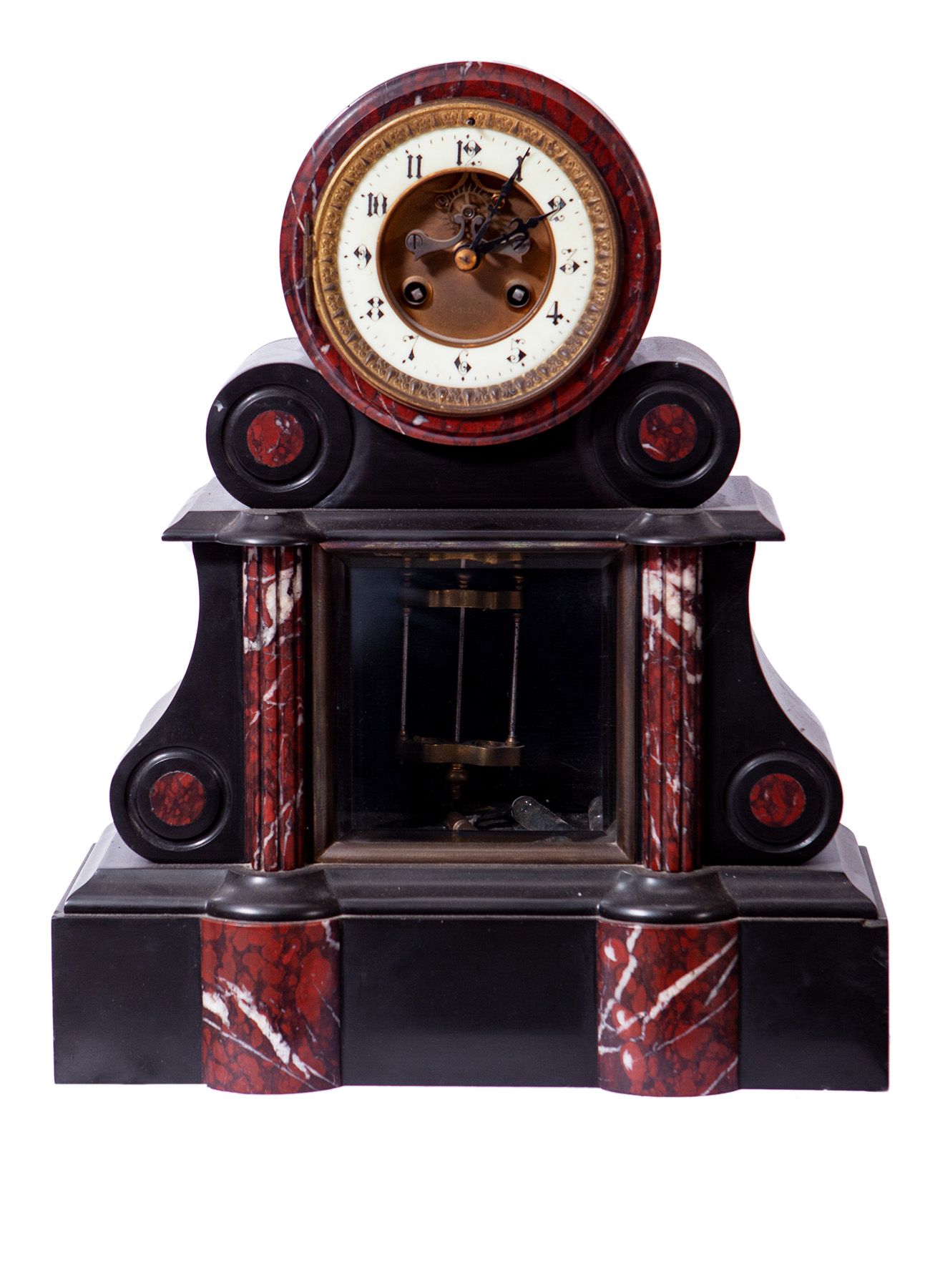 Null Horloge de bureau modèle notaire, style Napoléon III. France, Ffs. S. XIX.
&hellip;