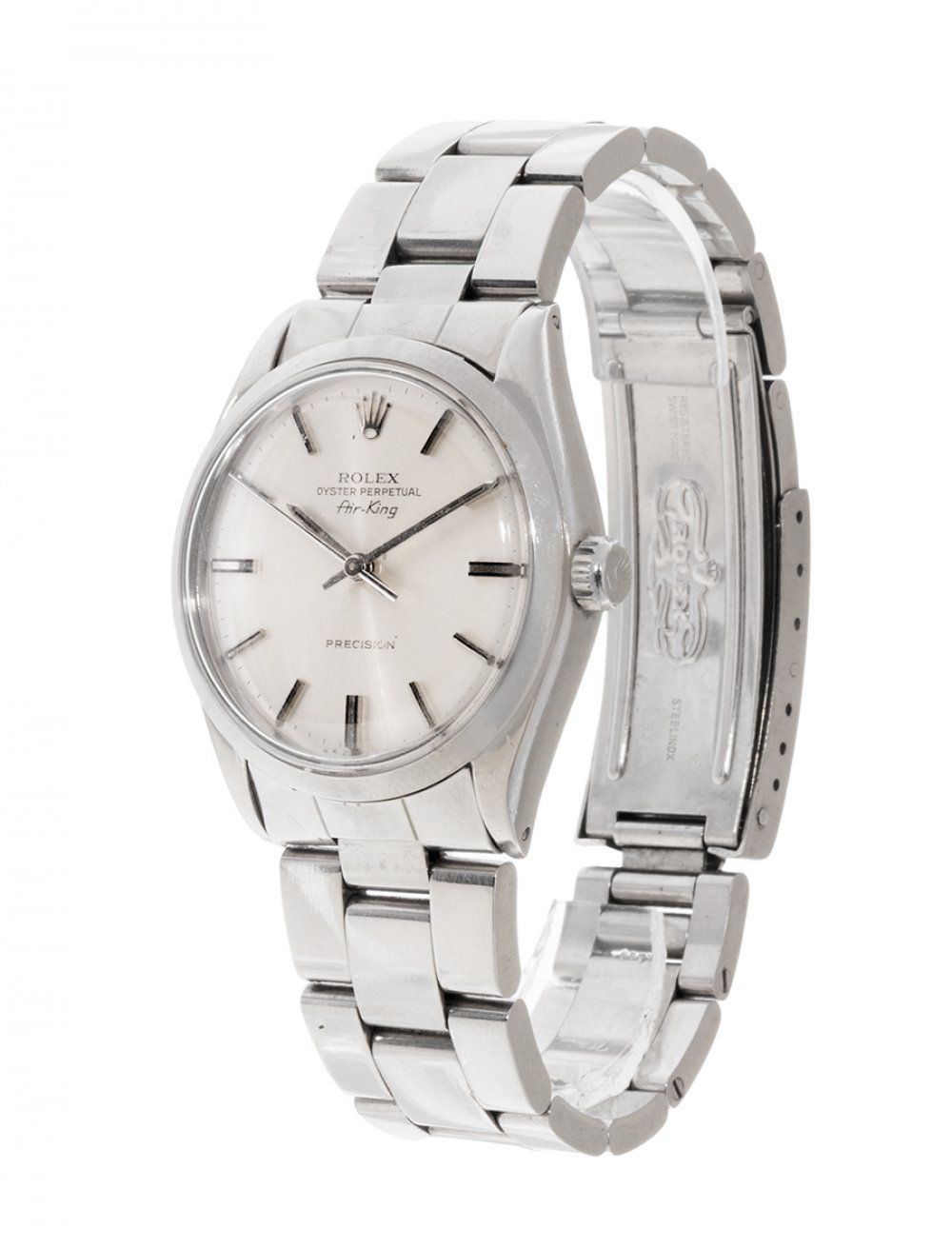 Null ROLEX Oyster Perpetual AIR KING watch, unisex. Series 5500. Ca. 1983. White&hellip;