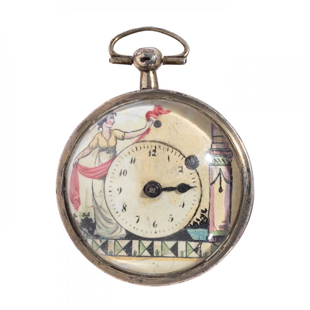 Null ROMILLY pocket watch. Paris, late 18th century.
Silver lepine pocket watch.&hellip;