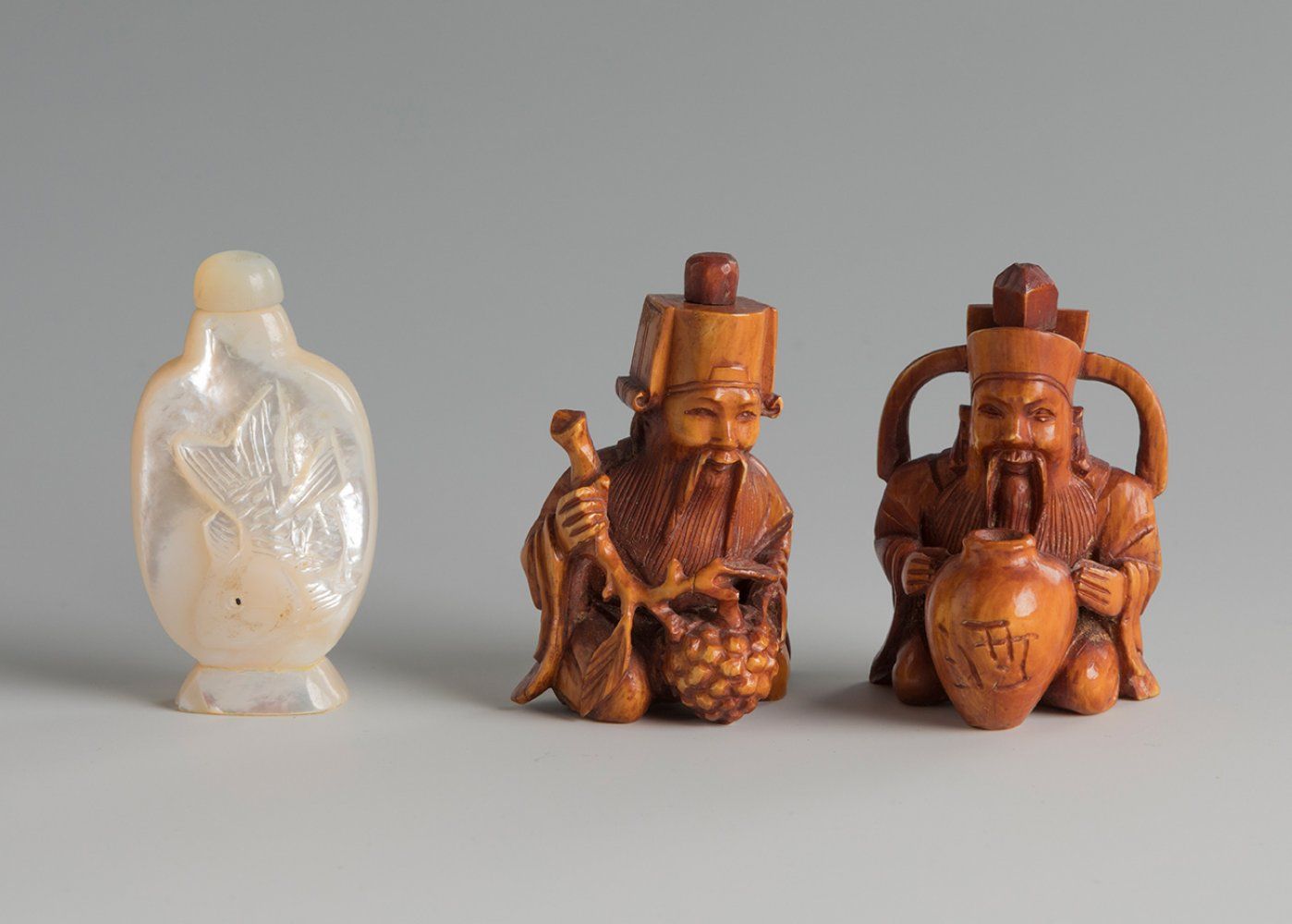 Null Set of three perfumers. China, first third of the 20th century. 
Two in dye&hellip;