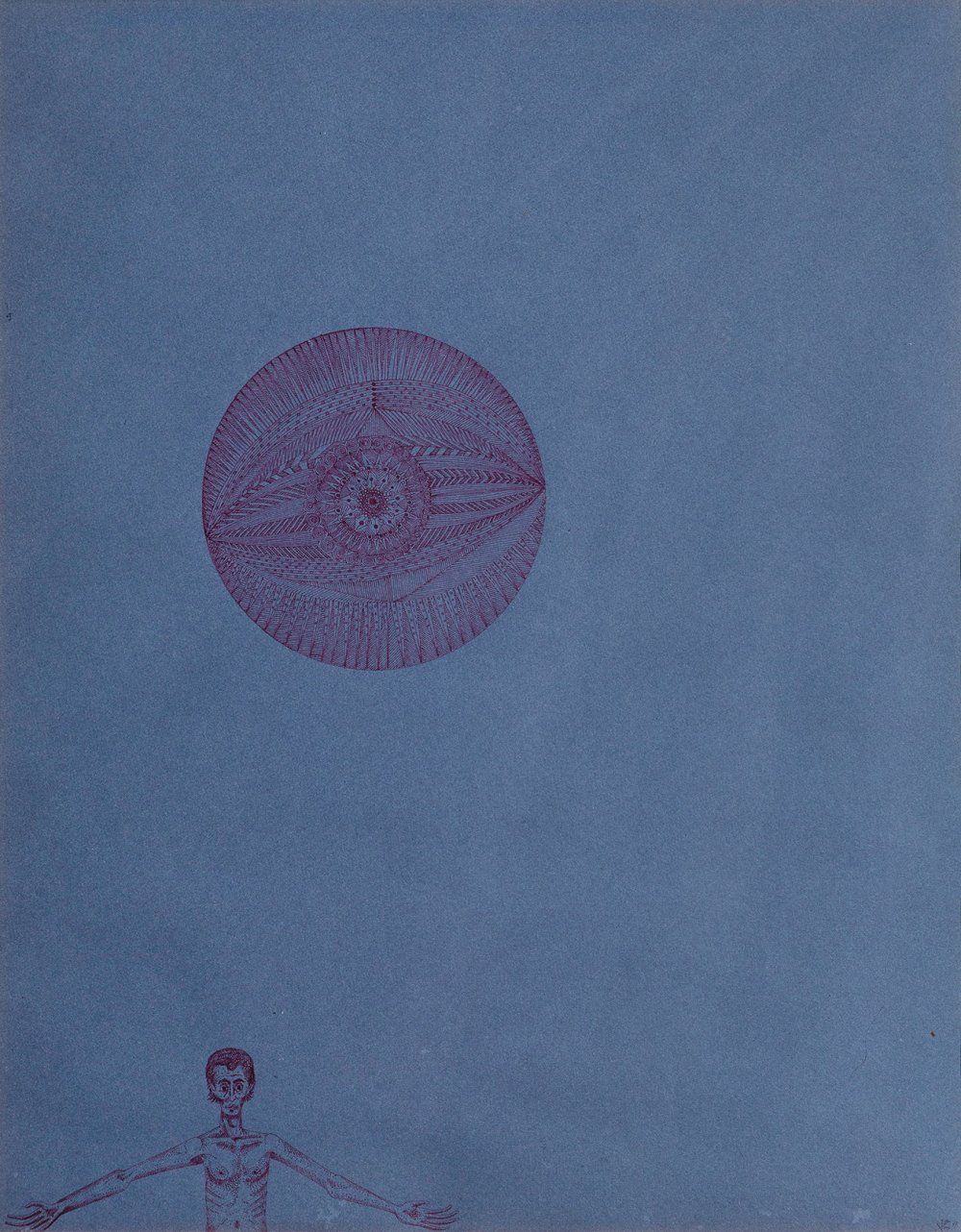 Null 乔安-庞克-博内特（1927年，巴塞罗那-1984年，法国圣保罗）。
"El Hombre 14"，1967年，卡达奎斯。
纸上水墨。
背面有签名、日&hellip;