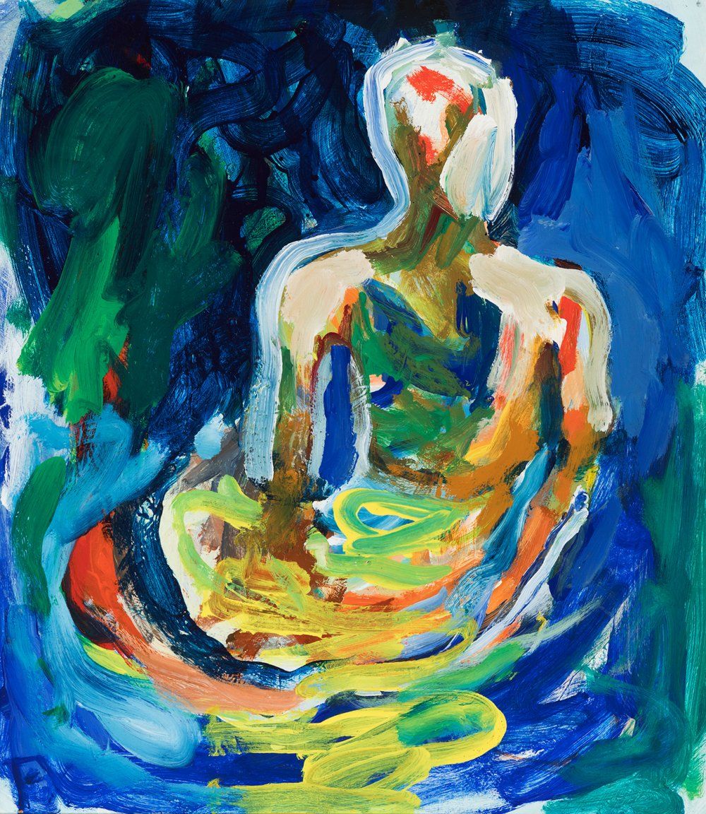 Null JOSÉ FREIXANES (Pontevedra, 1953).
"Figura na agua". 1984.
Oil on panel.
Si&hellip;