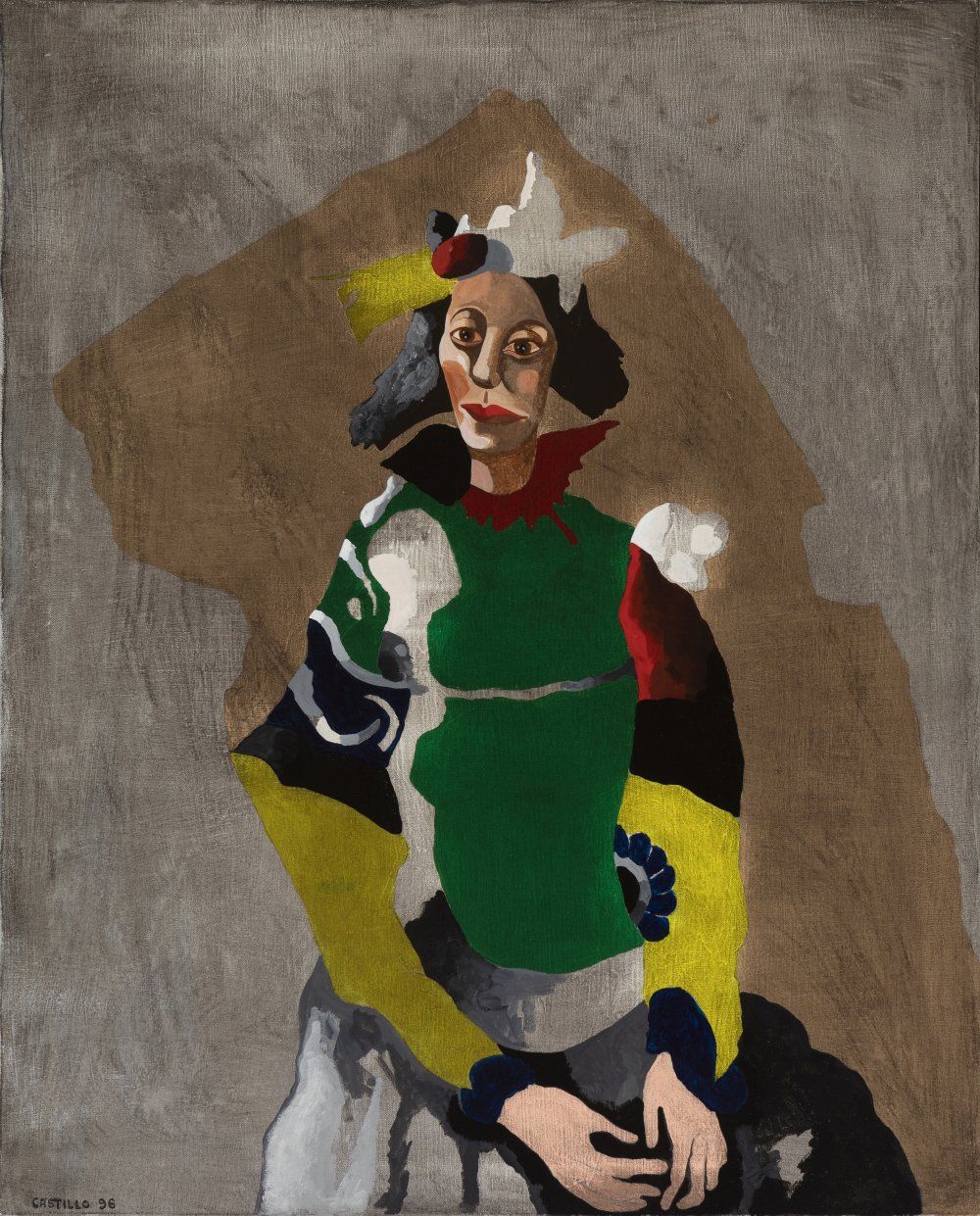 Null JORGE CASTILLO CASALDERREY (Pontevedra, 1933).
"Portrait d'une dame". 1996.&hellip;