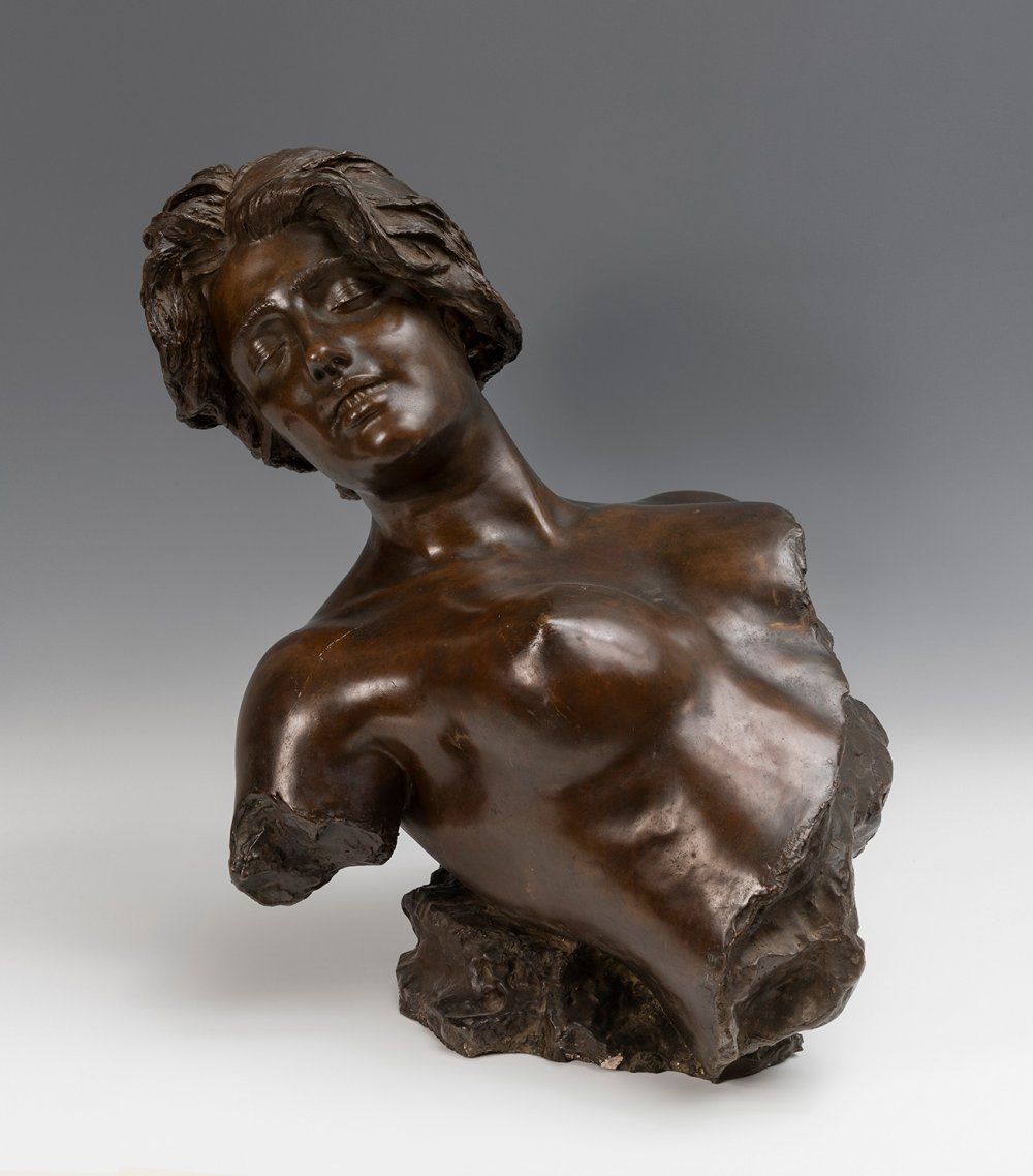 Null Giuseppe RENDA (Polistena, 1859 - Napoli, 1939).
"Extasis".
Bronze.
Measure&hellip;