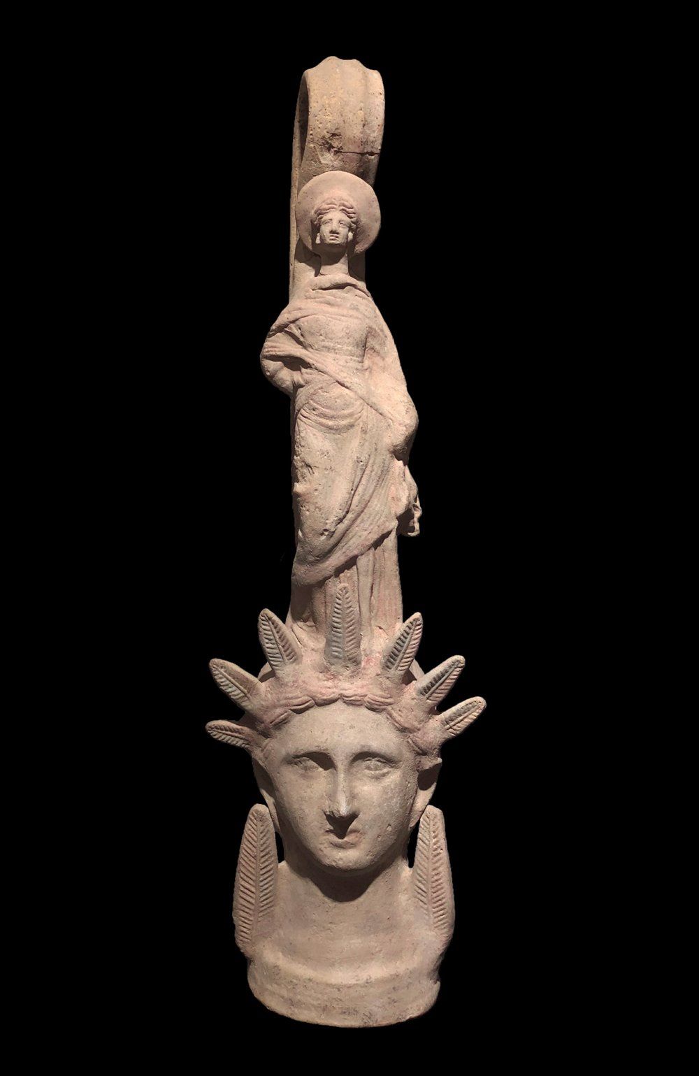 Vaso a forma di testa di donna. Grecia, Canosa, III seco…