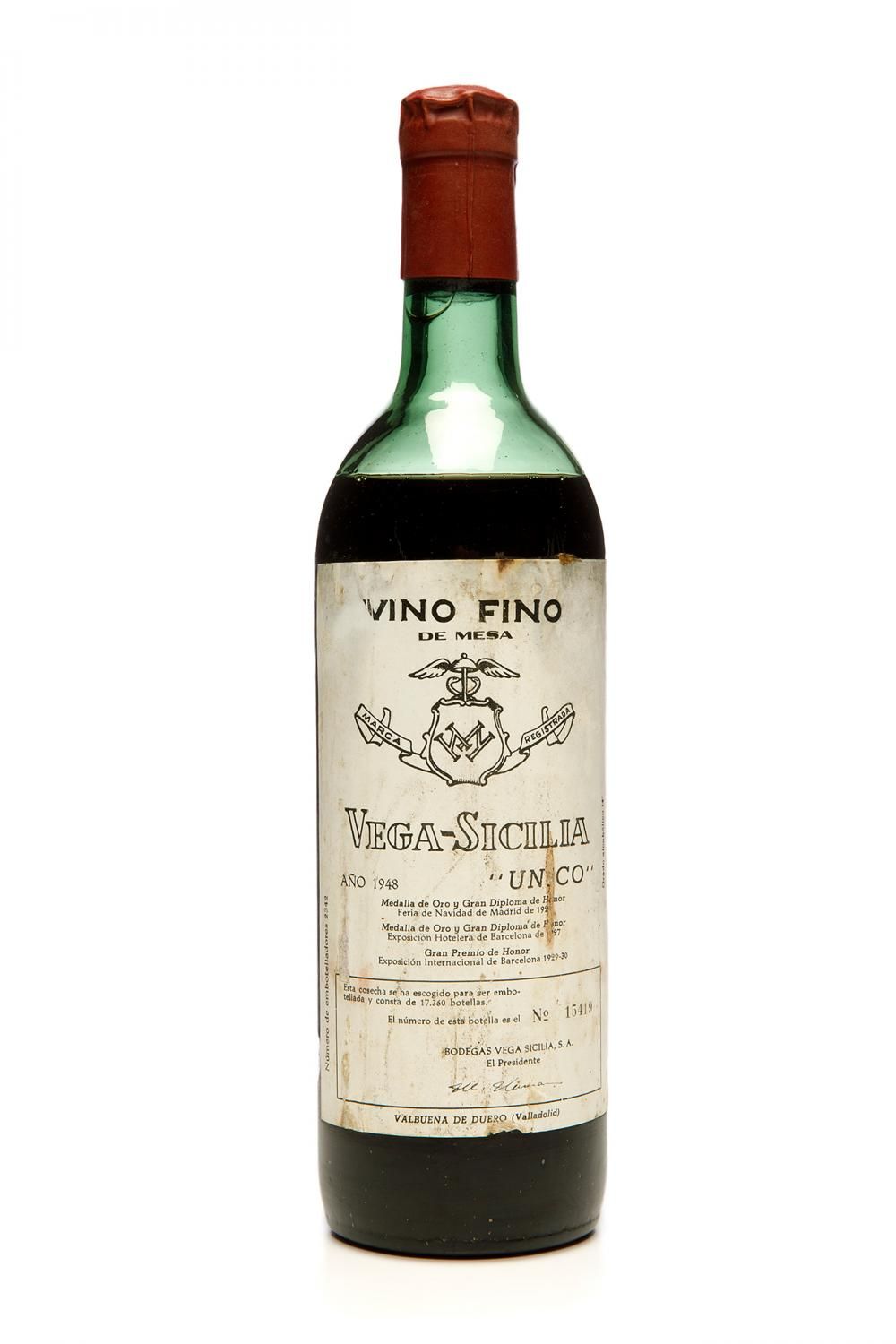 Null 1 bouteille de Vega Sicilia "Único" 1948. Ribera del Duero, Espagne.

Vin r&hellip;