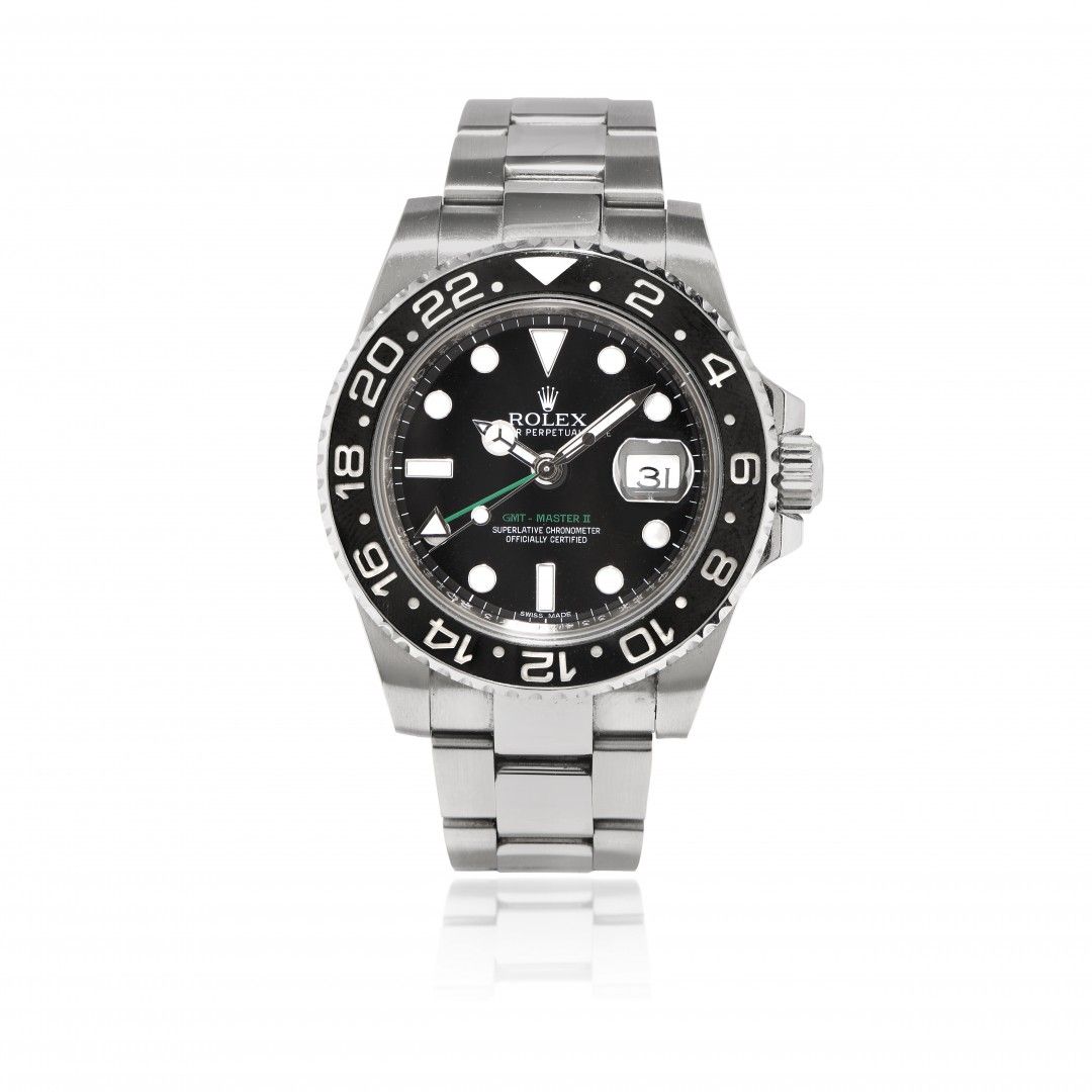 Null ROLEX GMT-MASTER II REF. 116710LN WITH BOX AND PAPERS, SOLD IN 2013 Case: s&hellip;