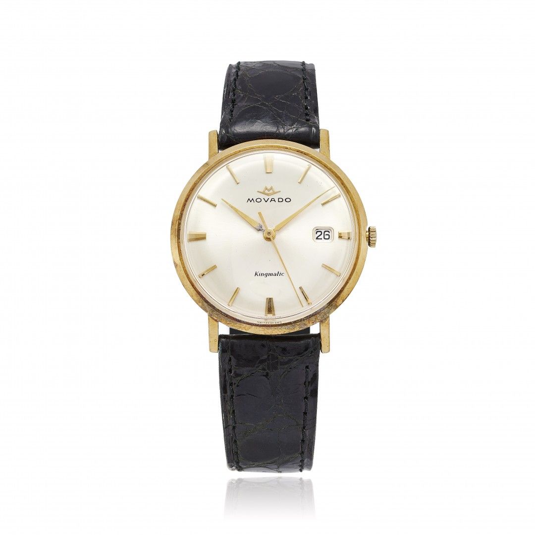 Null MOVADO KINGMATIC AUTOMATIC IN GOLD, 50S Case: signed, n. 138 5213, two-body&hellip;