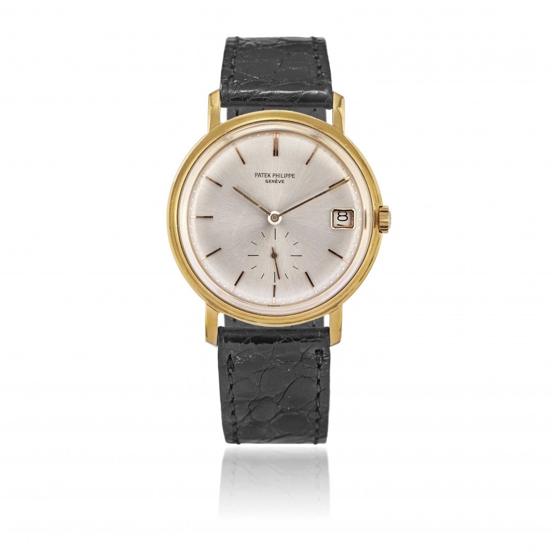 Null PATEK PHILIPPE AUTOMATIC "MONODATE" REF. 3445 IN GOLD, SOLD IN 1965 VERY WE&hellip;