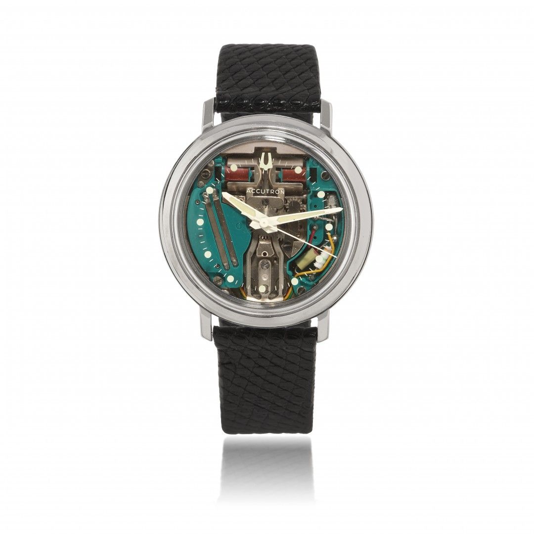 Null BULOVA ACCUTRON "SPACEVIEW", CIRCA 1964 Case: signed, n. B59464, two-body, &hellip;
