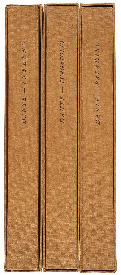 Null 但丁《神曲》。 - [脚跟]。但丁。La Divina Commedia. 巴黎，Tallone，1941年。 2英寸(310 x 203 mm)。精&hellip;