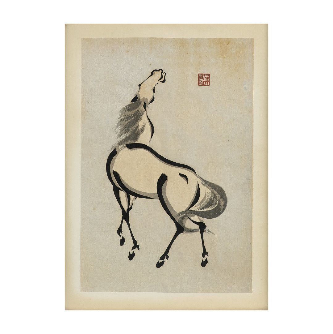 Null Gruppo di tre stampe - GRUPPO DI TRE STAMPE 中国，二十世纪初 骑马的人，都是有标志的。39,5 x 27 &hellip;