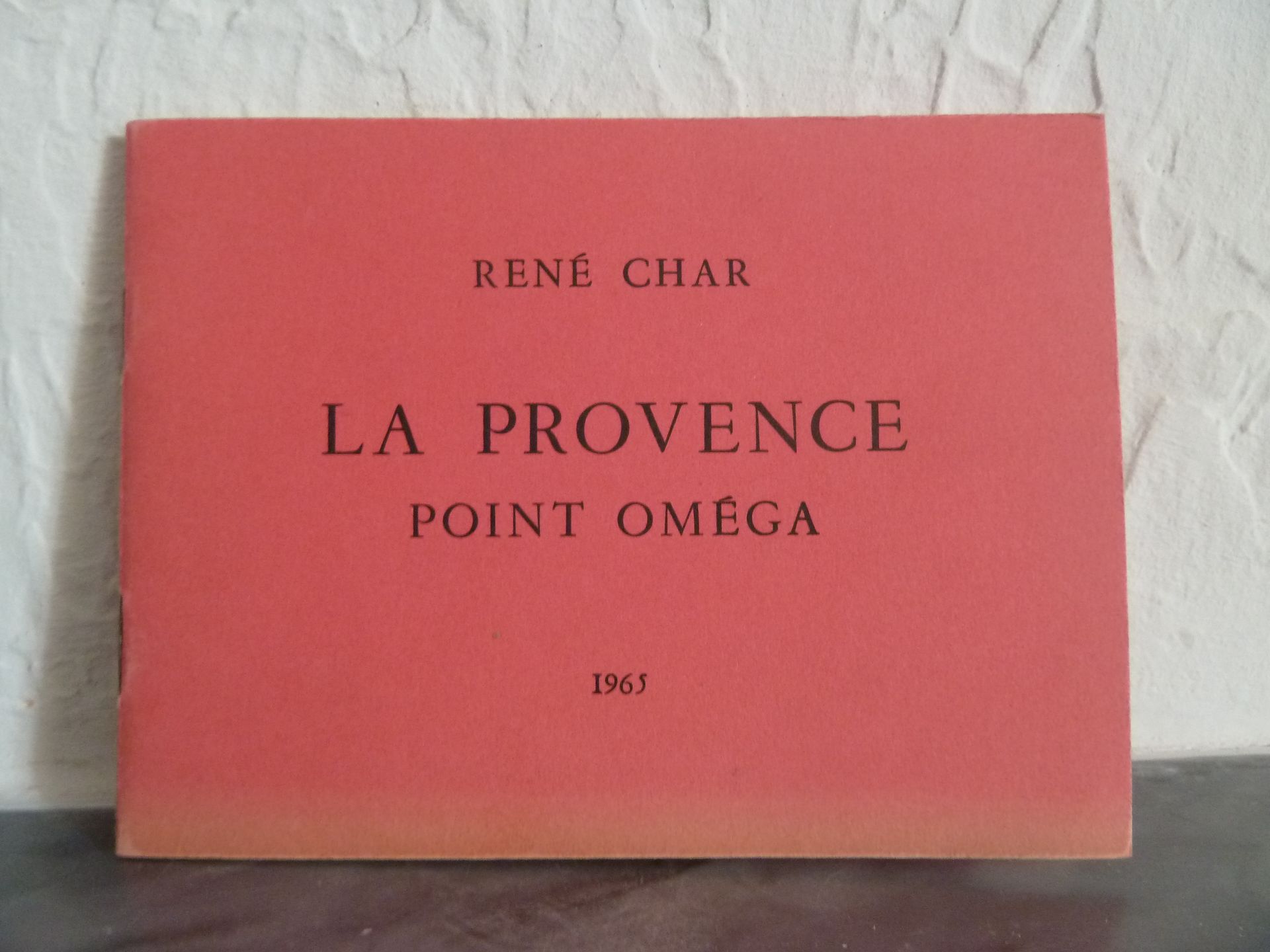 Null (Corti) CHAR, René : La Provence point Omega.S.L.N.E. : 1965.一卷，16°长方形，粉红色印&hellip;