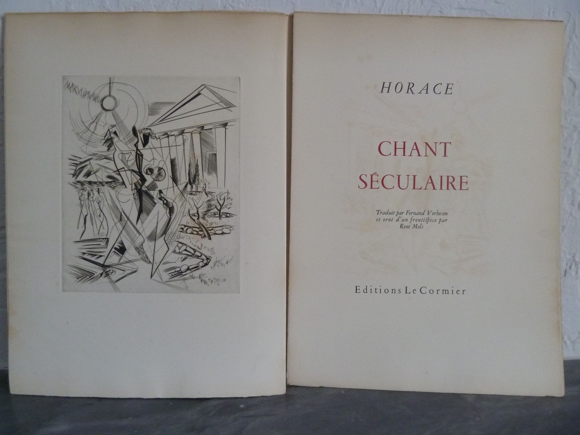 Null (Corti) HORACE.(MELS, René) :Chant Séculaire.S.L.S.L.: Le Cormier出版社, 1952.&hellip;