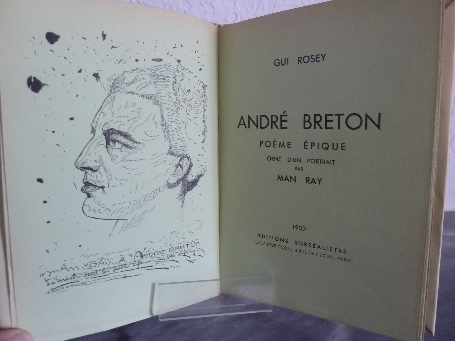 Null (Corti) ROSEY, Gui (MAN RAY) : André Breton, episches Gedicht. Paris: Editi&hellip;