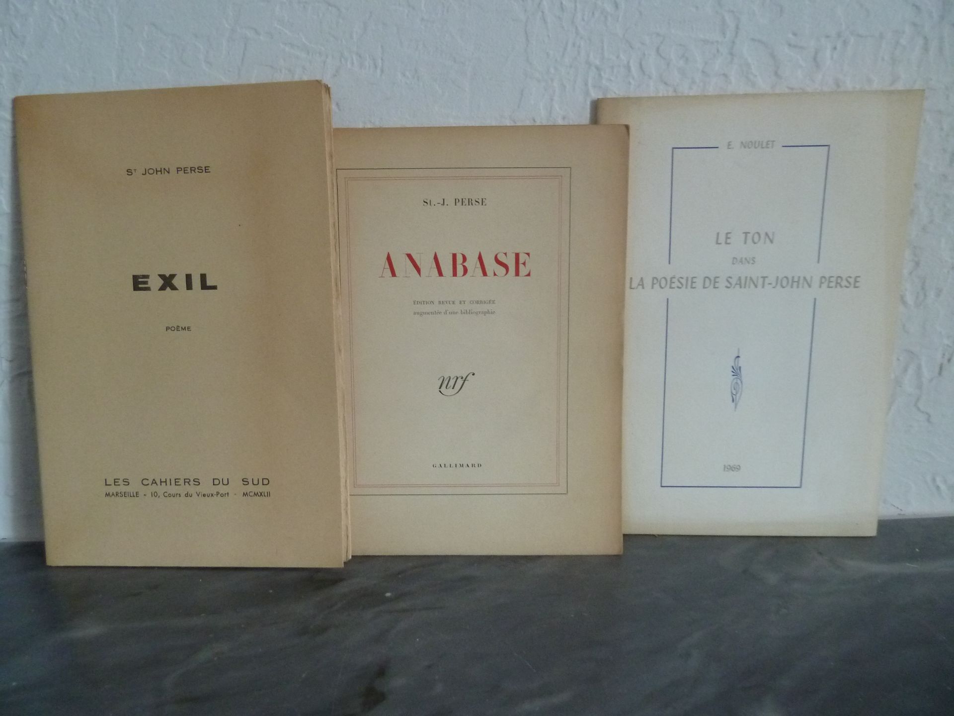 Null (Corti) SAINT-JOHN PERSE : Exil. Marseille : Les cahiers du Sud, 1942. Un v&hellip;